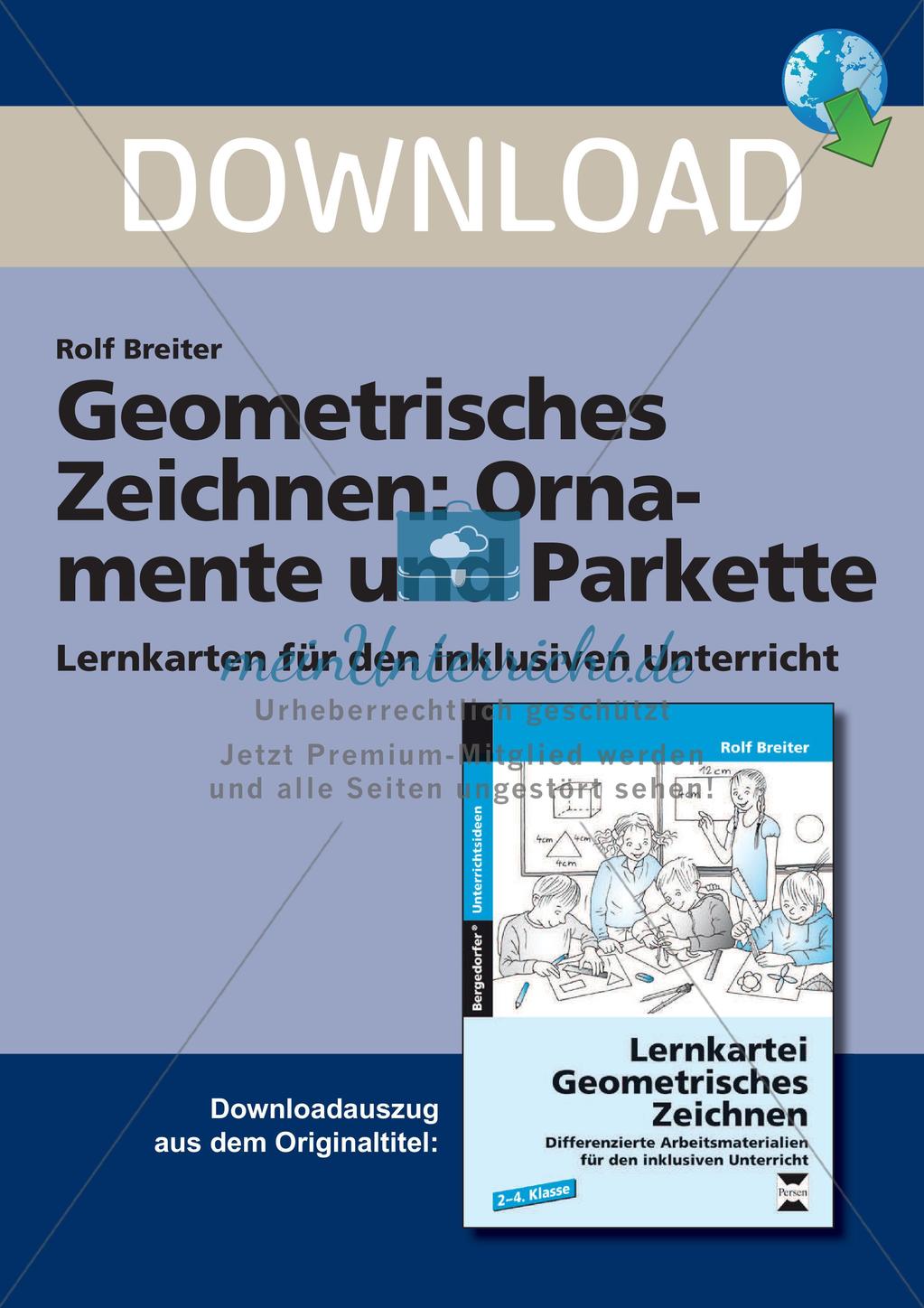 Geometrisches Zeichnen: Ornamente und Parkette Preview 1
