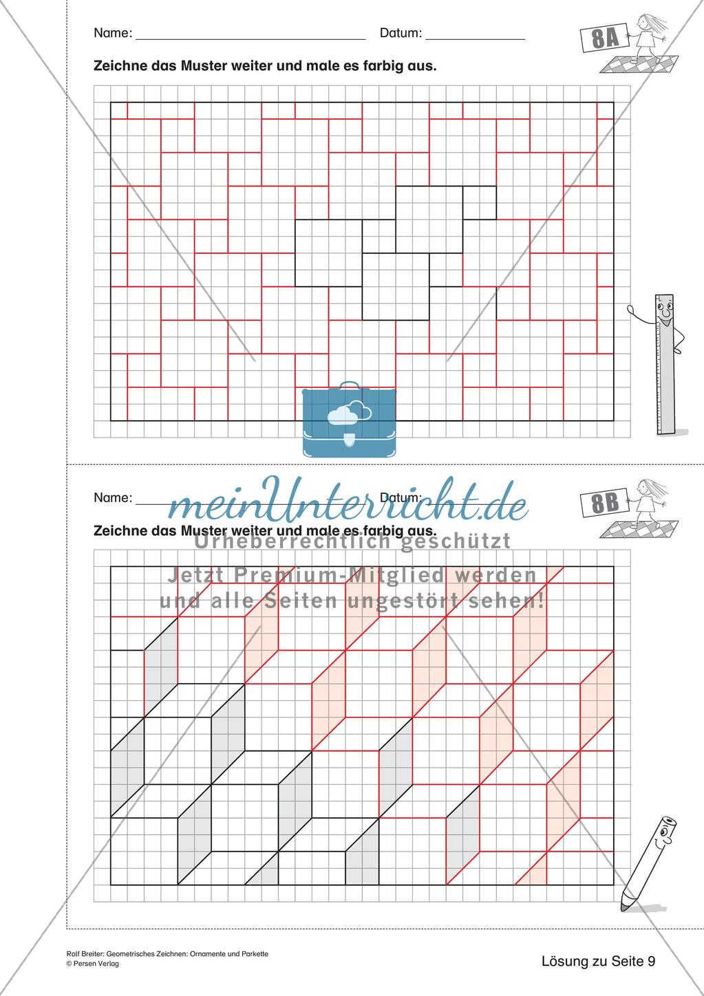 Geometrisches Zeichnen: Ornamente und Parkette Preview 20