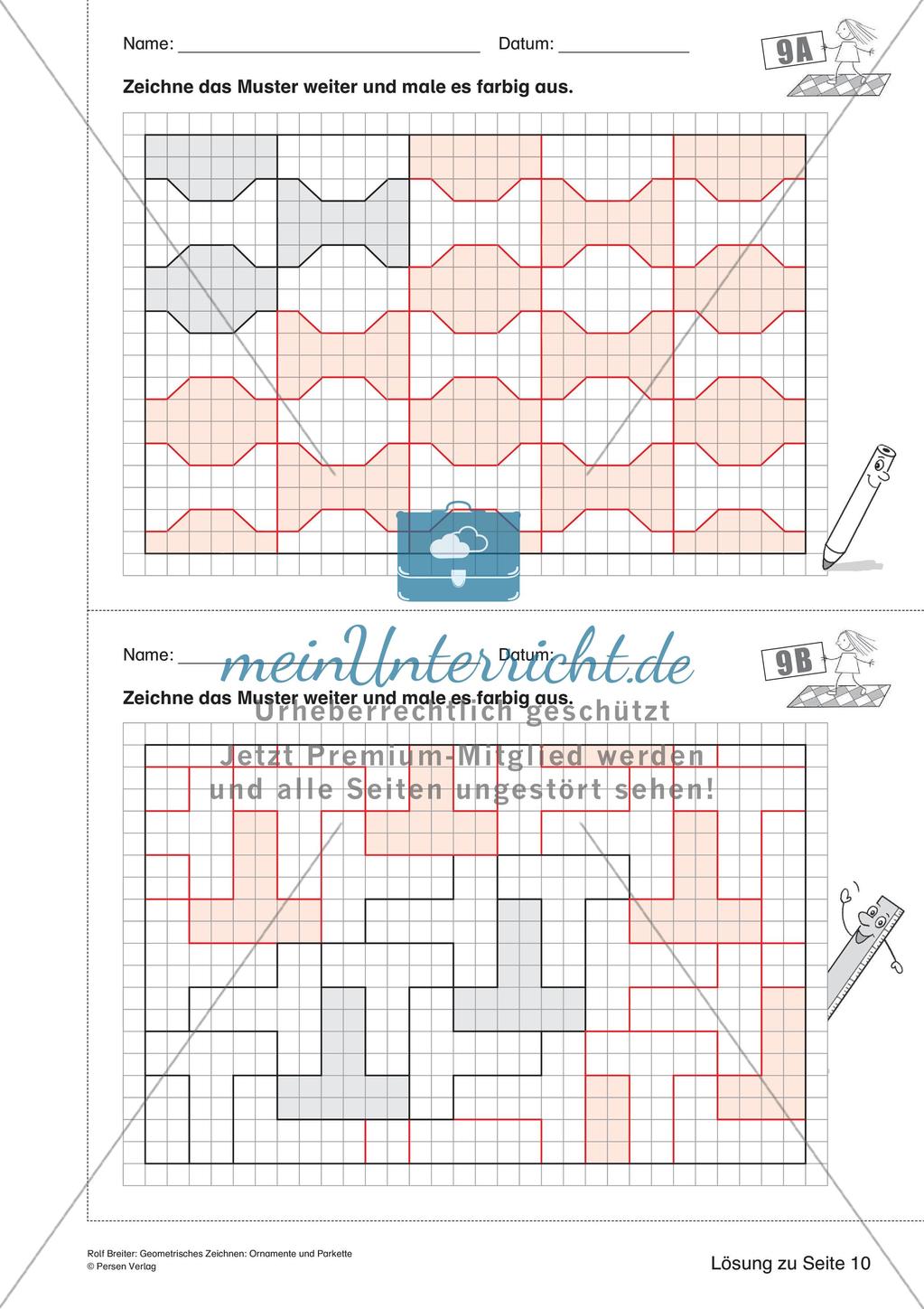 Geometrisches Zeichnen: Ornamente und Parkette Preview 21