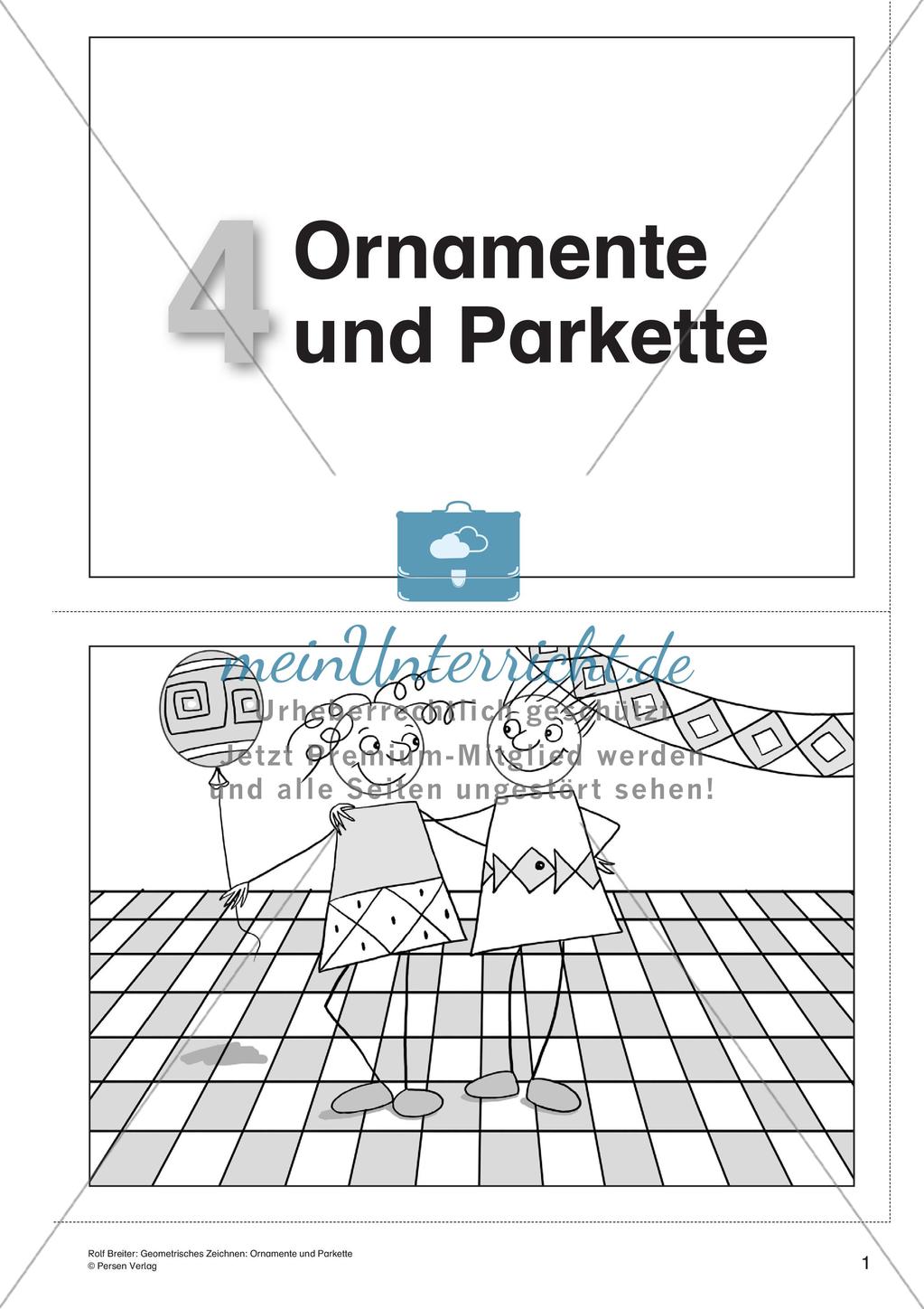 Geometrisches Zeichnen: Ornamente und Parkette Preview 3