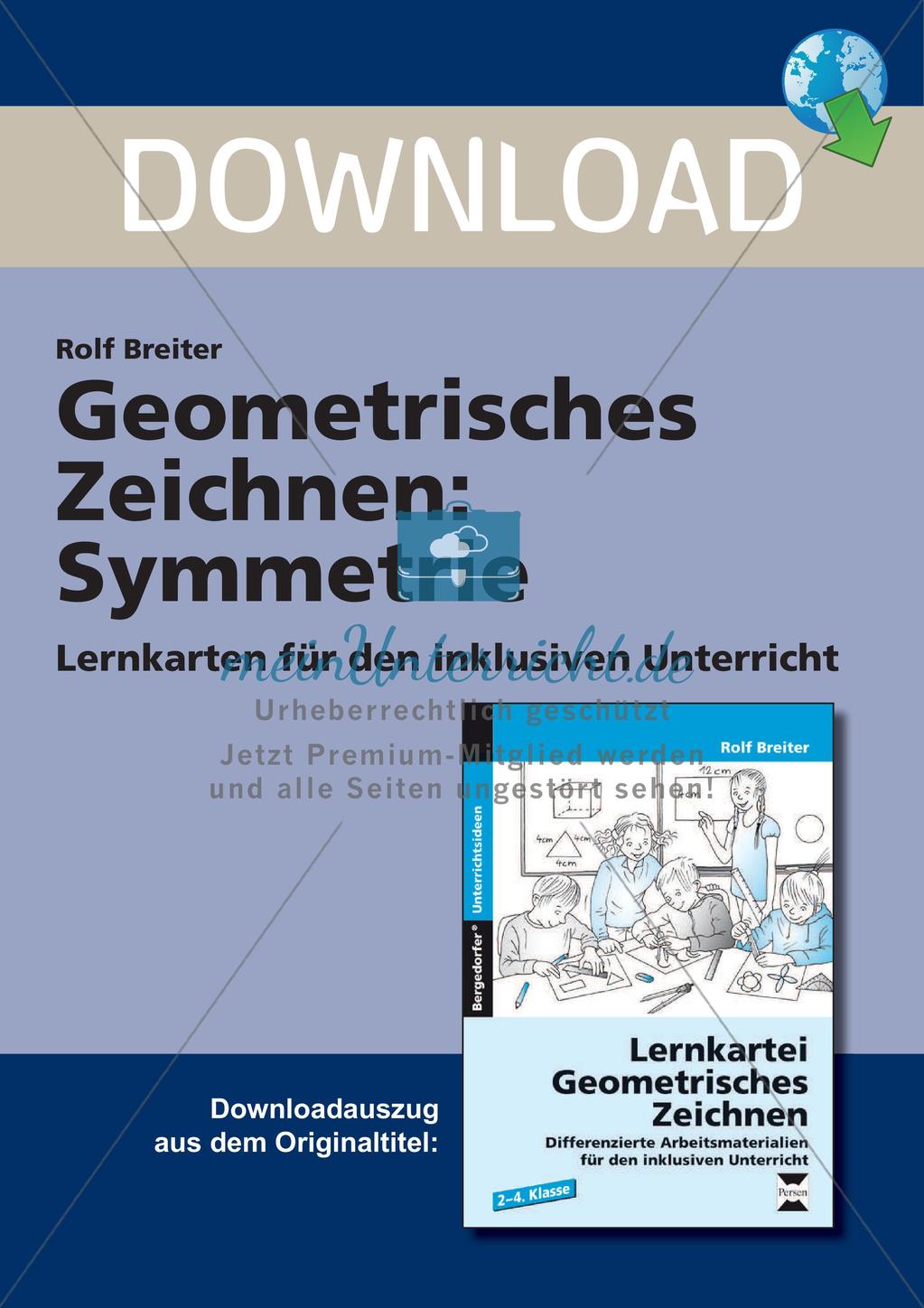 Geometrisches Zeichnen: Symmetrie Preview 1
