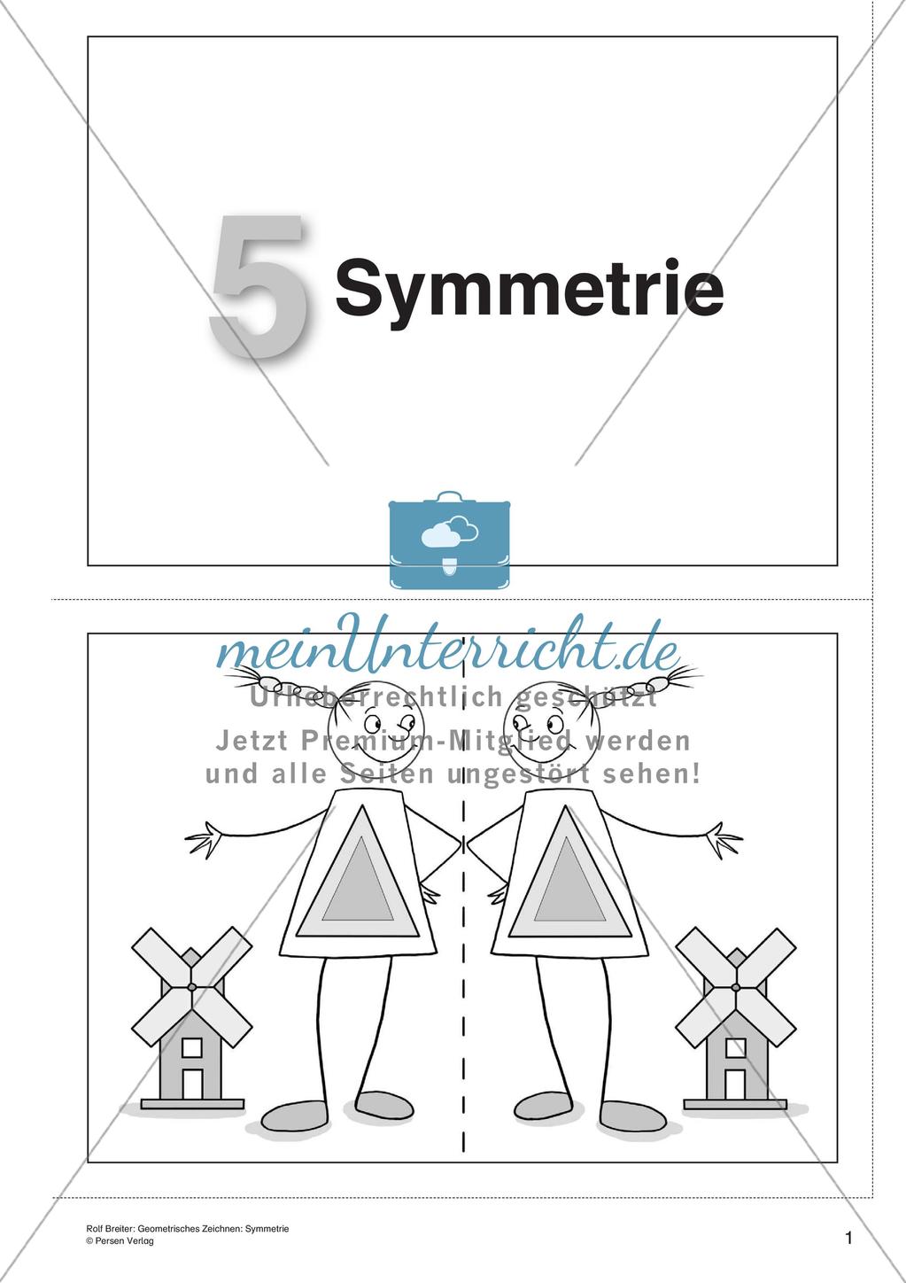 Geometrisches Zeichnen: Symmetrie Preview 3