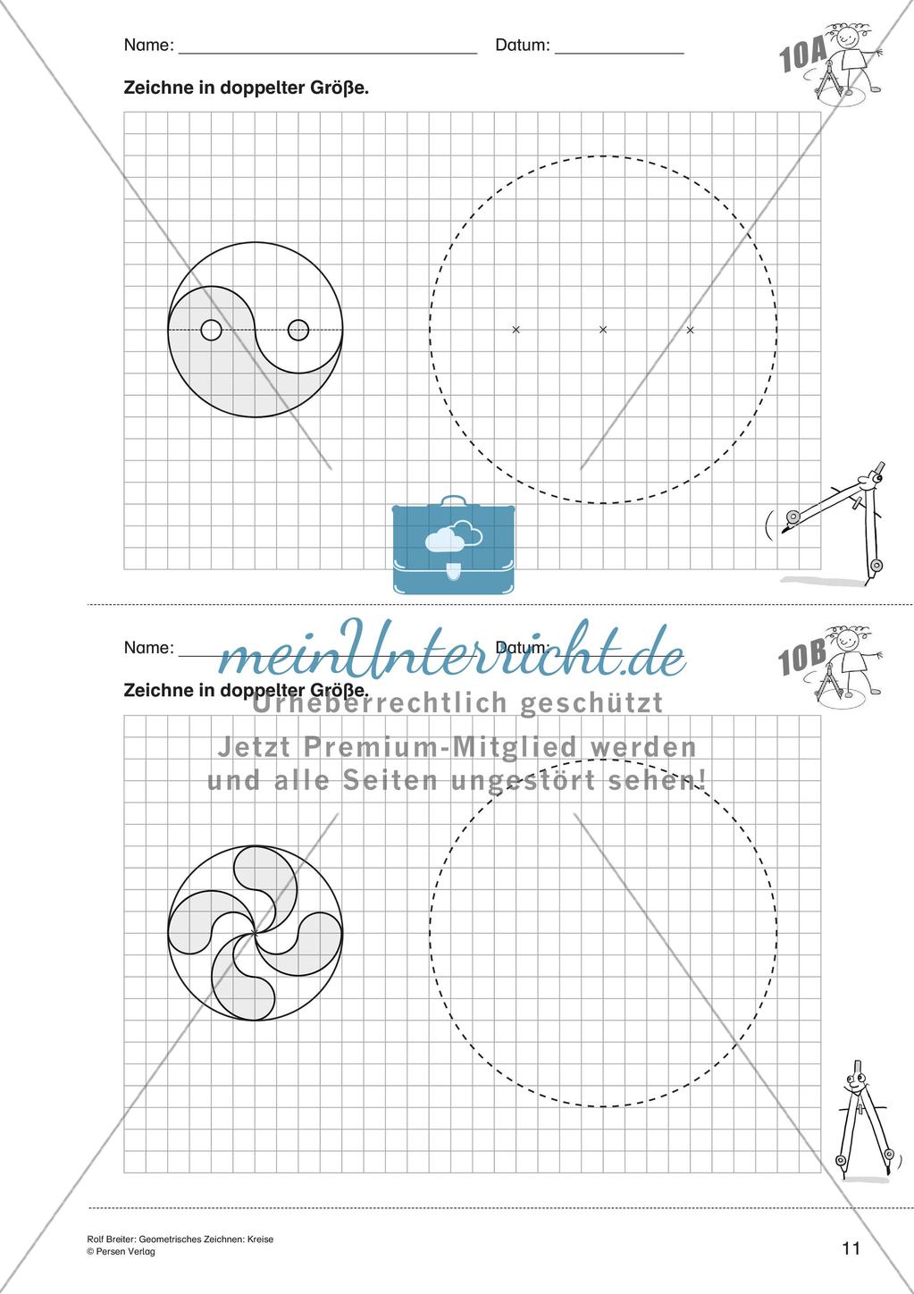 Geometrisches Zeichnen: Kreise Preview 13