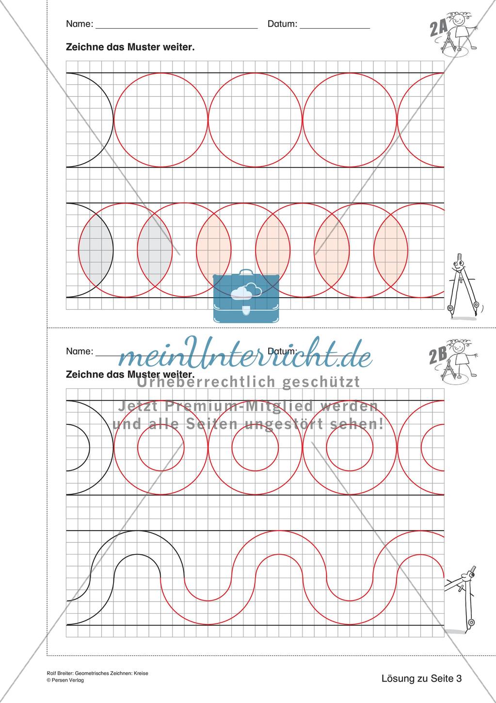 Geometrisches Zeichnen: Kreise Preview 16