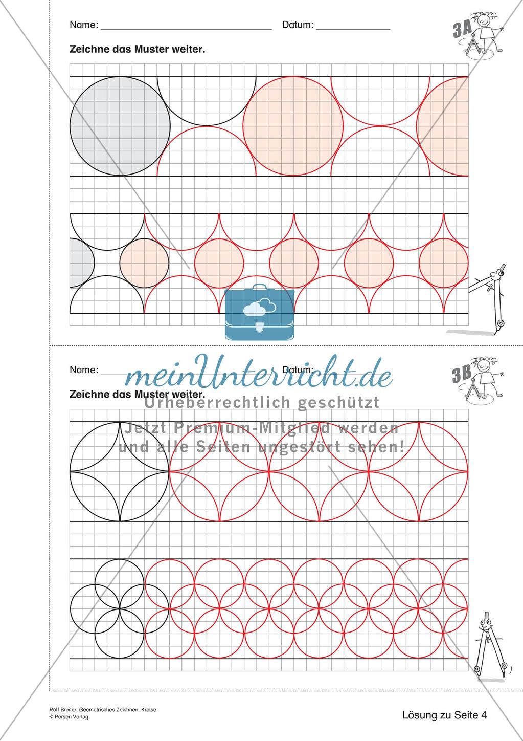Geometrisches Zeichnen: Kreise Preview 17