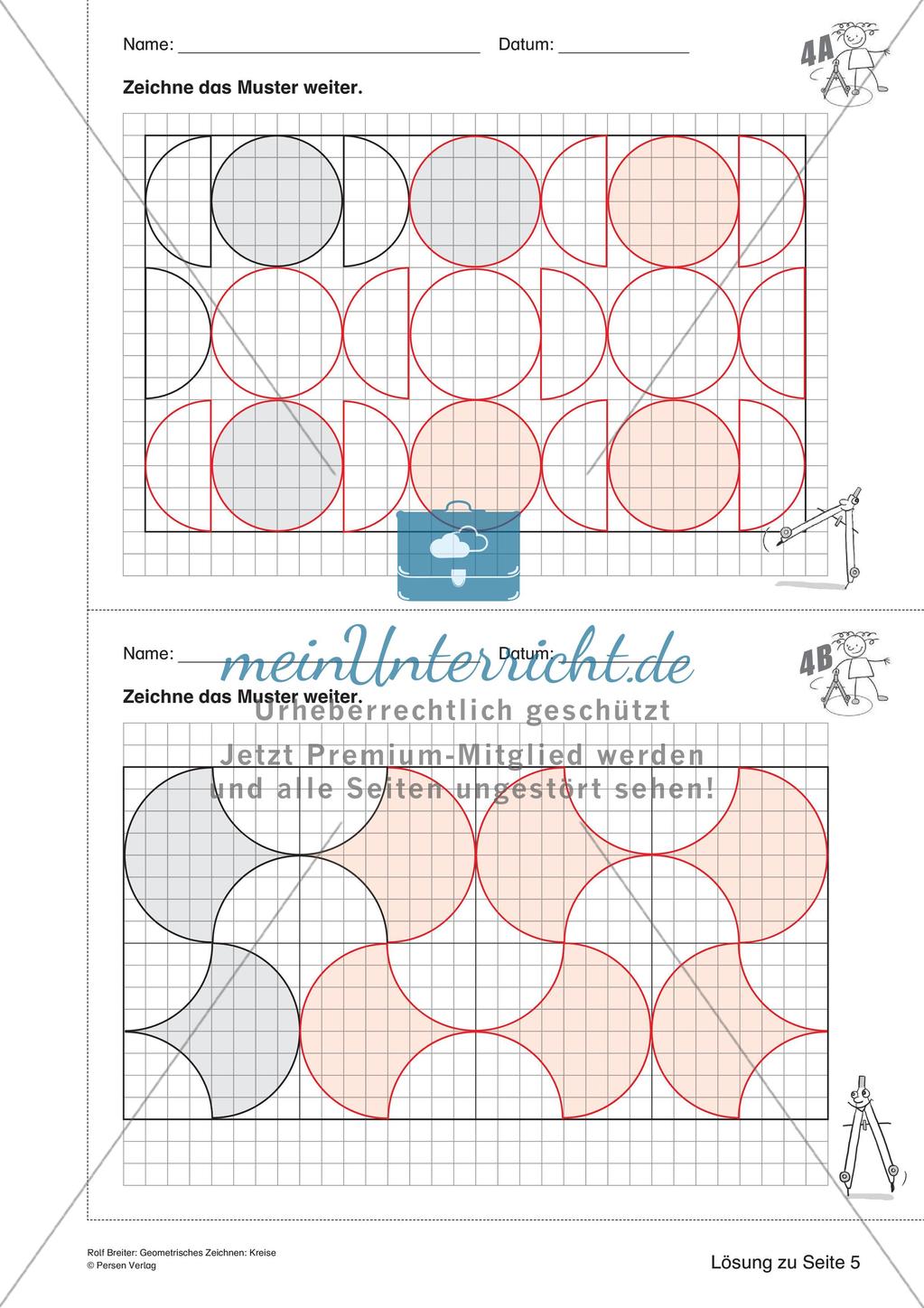 Geometrisches Zeichnen: Kreise Preview 18