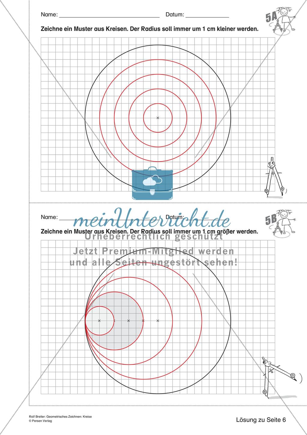 Geometrisches Zeichnen: Kreise Preview 19
