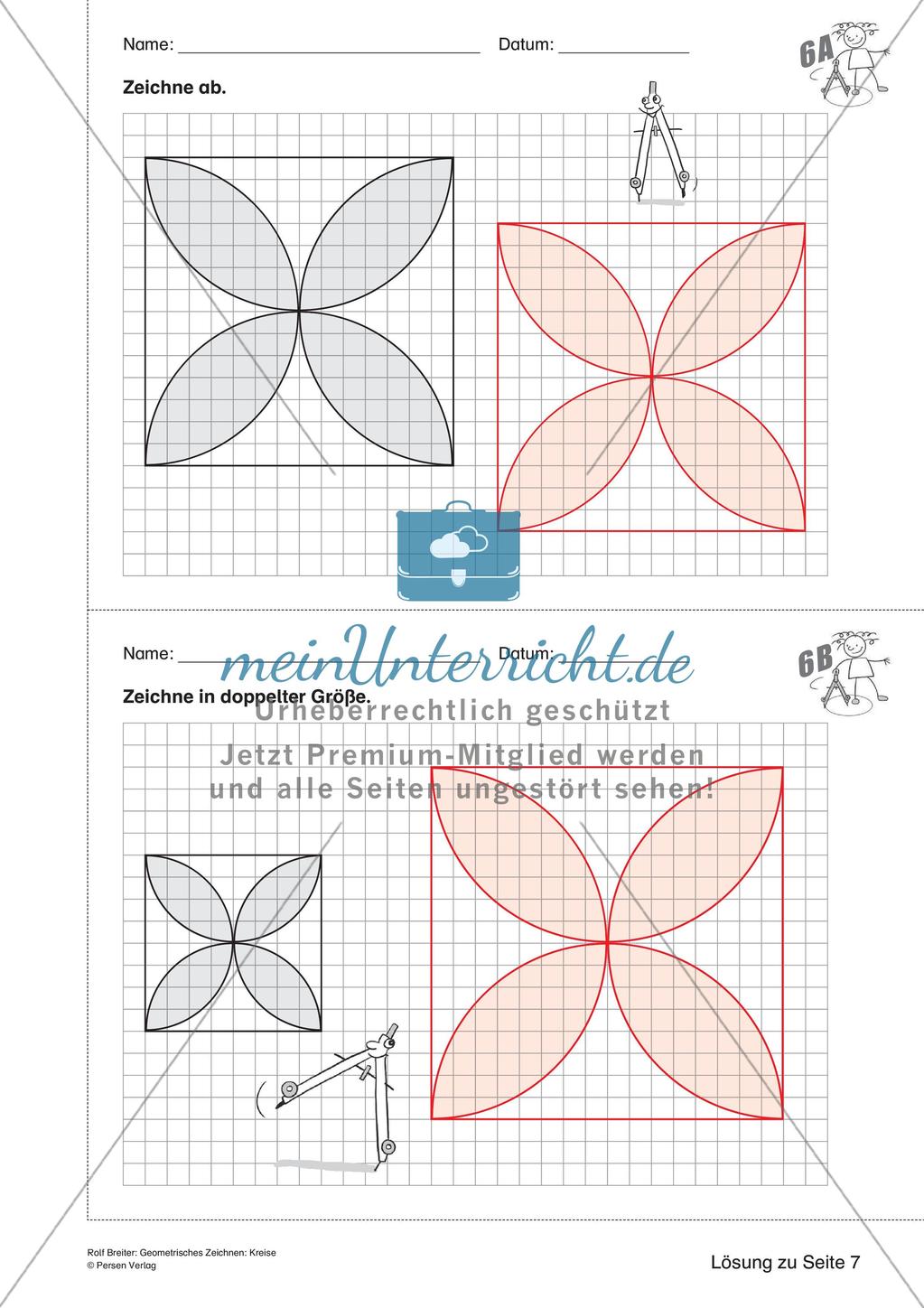 Geometrisches Zeichnen: Kreise Preview 20