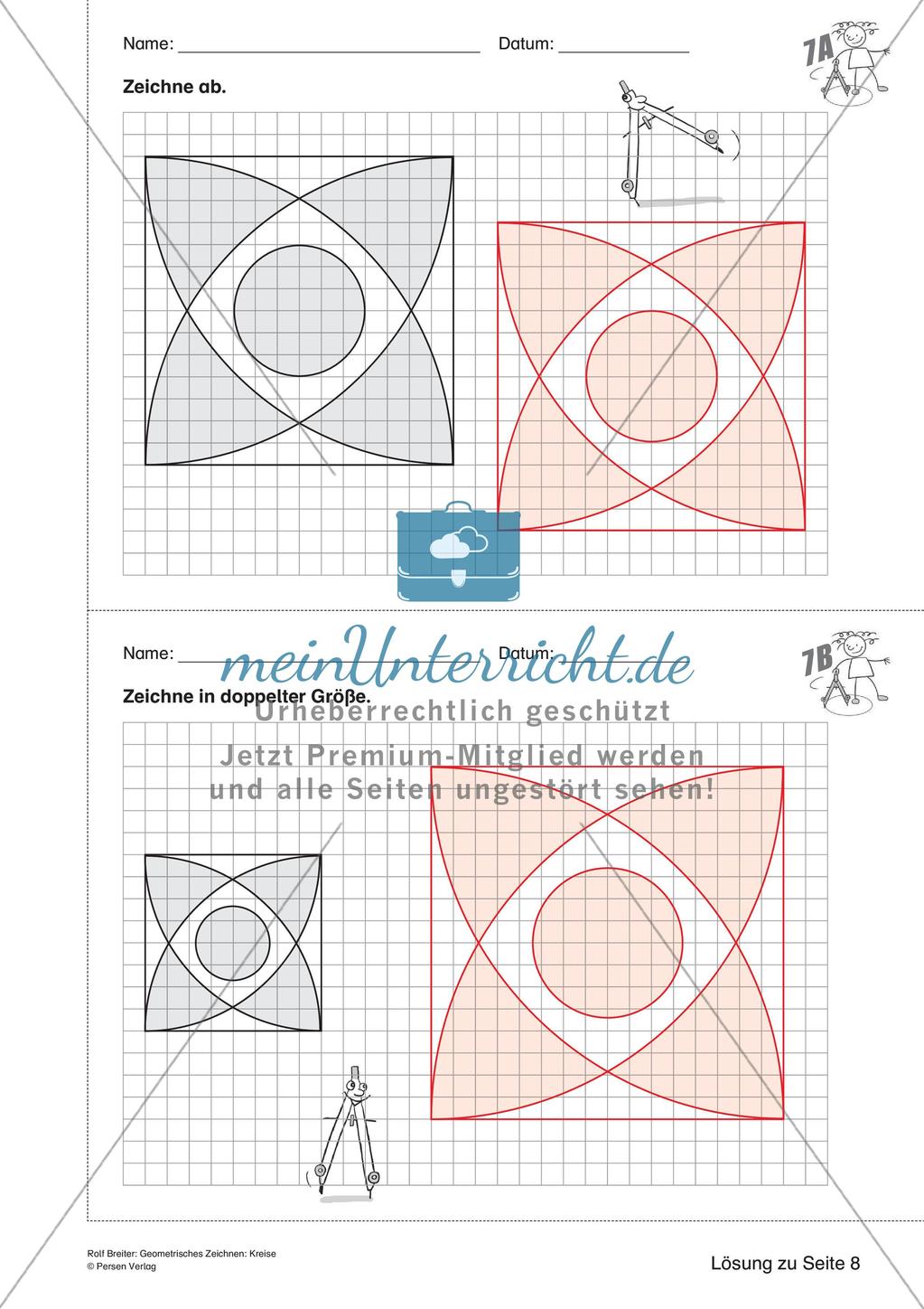 Geometrisches Zeichnen: Kreise Preview 21