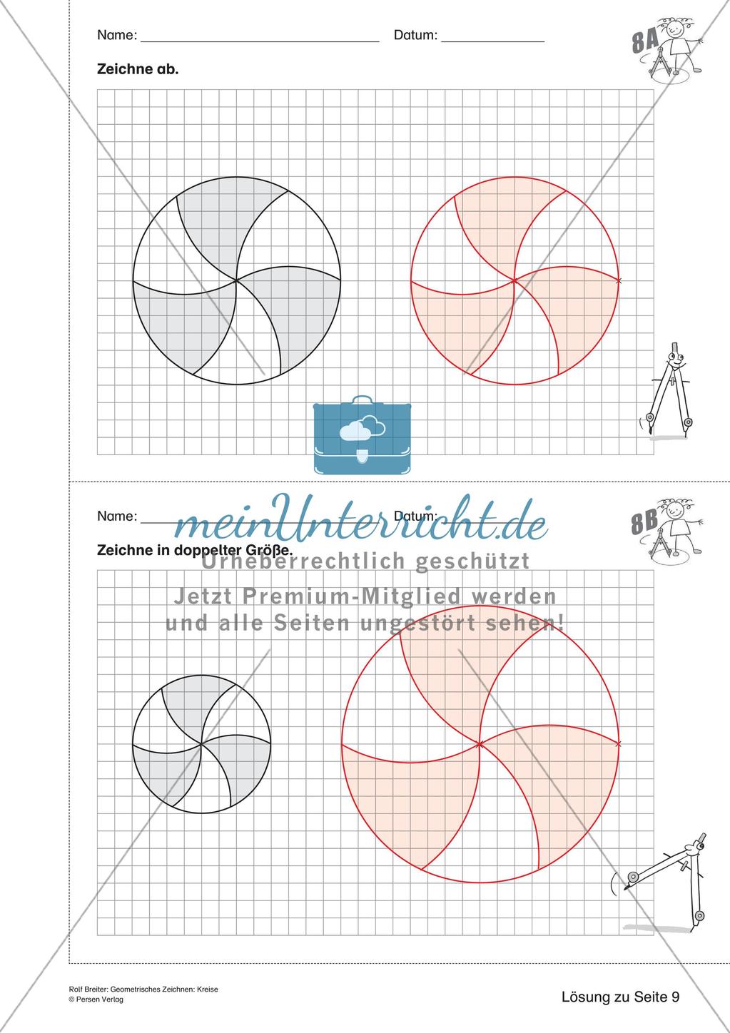 Geometrisches Zeichnen: Kreise Preview 22