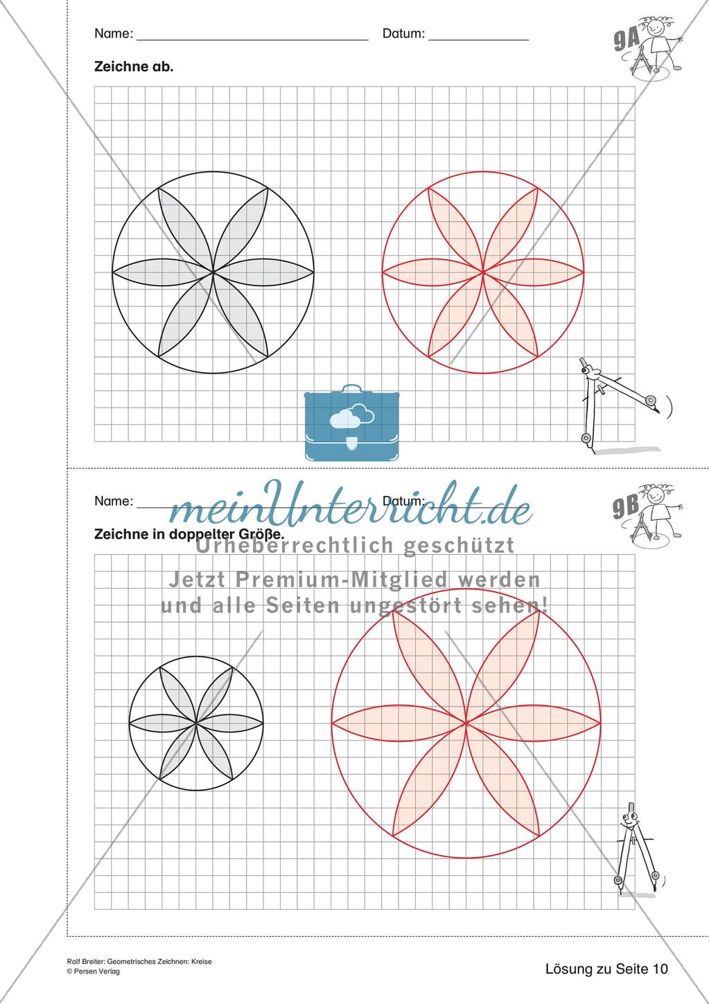 Geometrisches Zeichnen: Kreise Preview 23