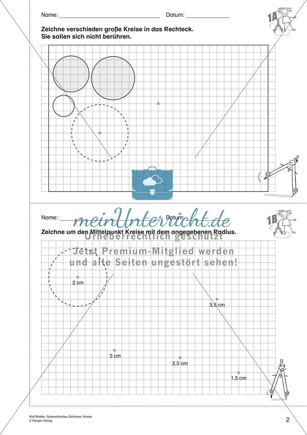 Geometrisches Zeichnen: Kreise Preview 4