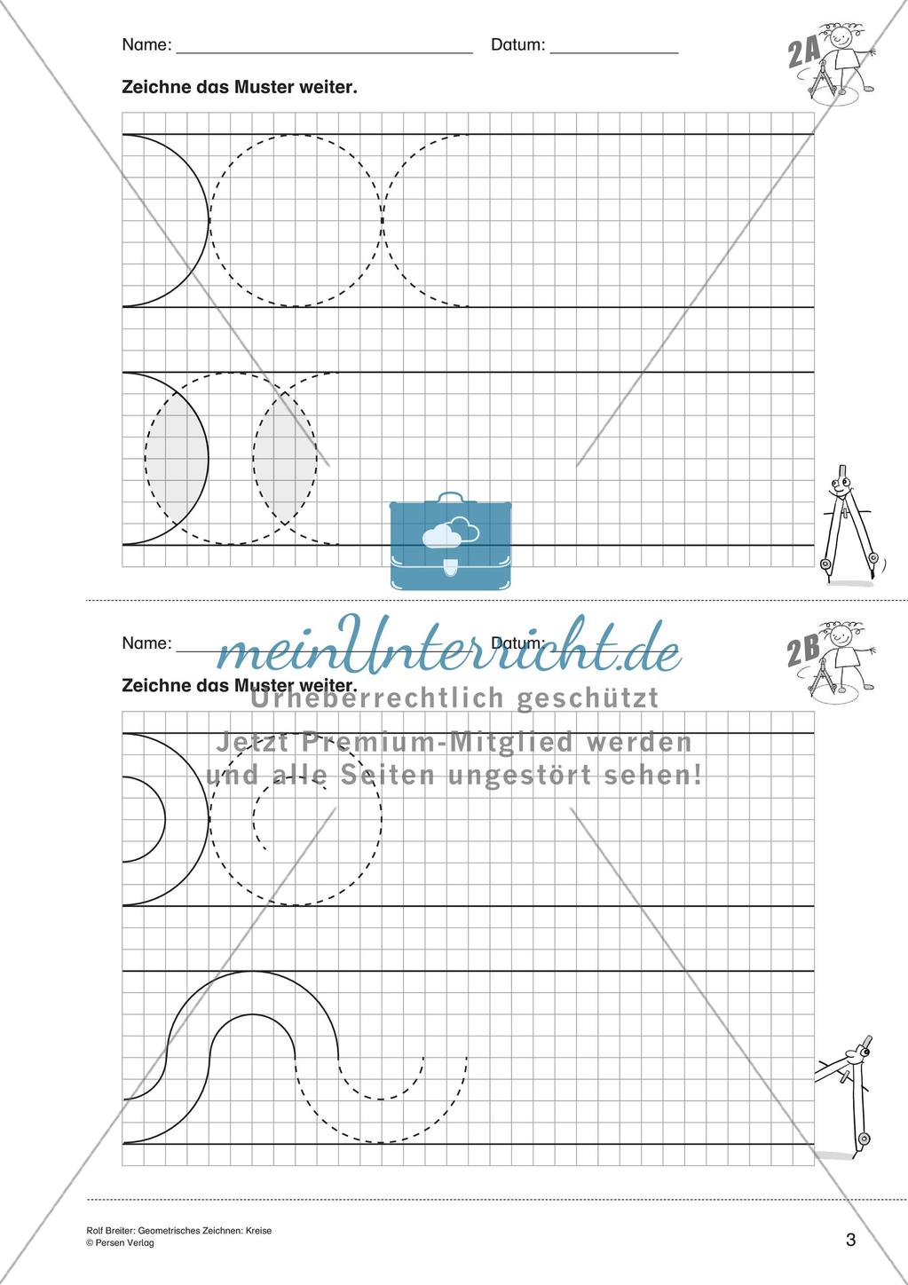 Geometrisches Zeichnen: Kreise Preview 5