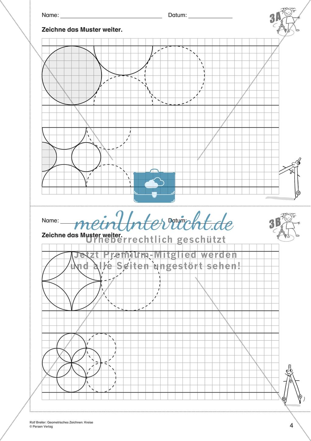 Geometrisches Zeichnen: Kreise Preview 6