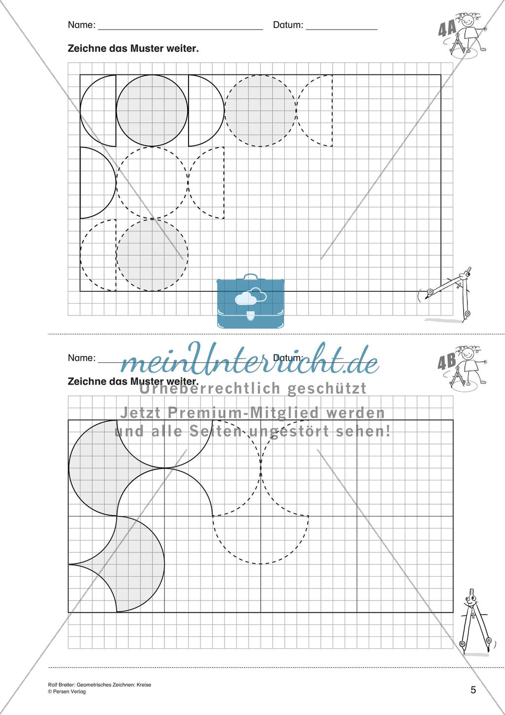 Geometrisches Zeichnen: Kreise Preview 7