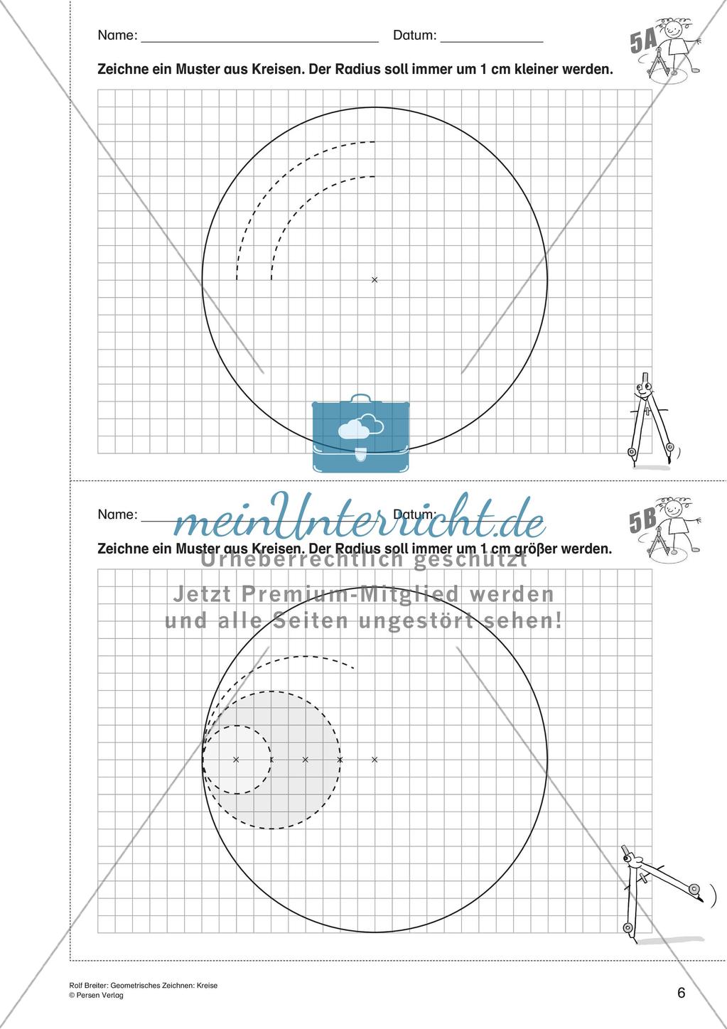 Geometrisches Zeichnen: Kreise Preview 8