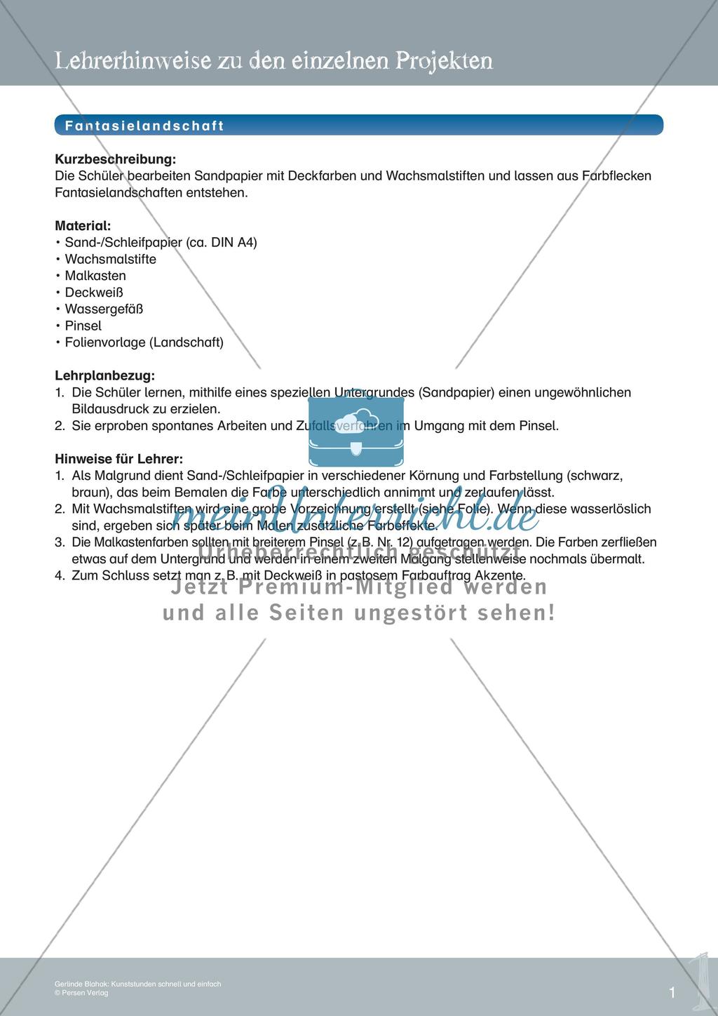 Künstlerische Miniprojekte: Fantasielandschaft Preview 3