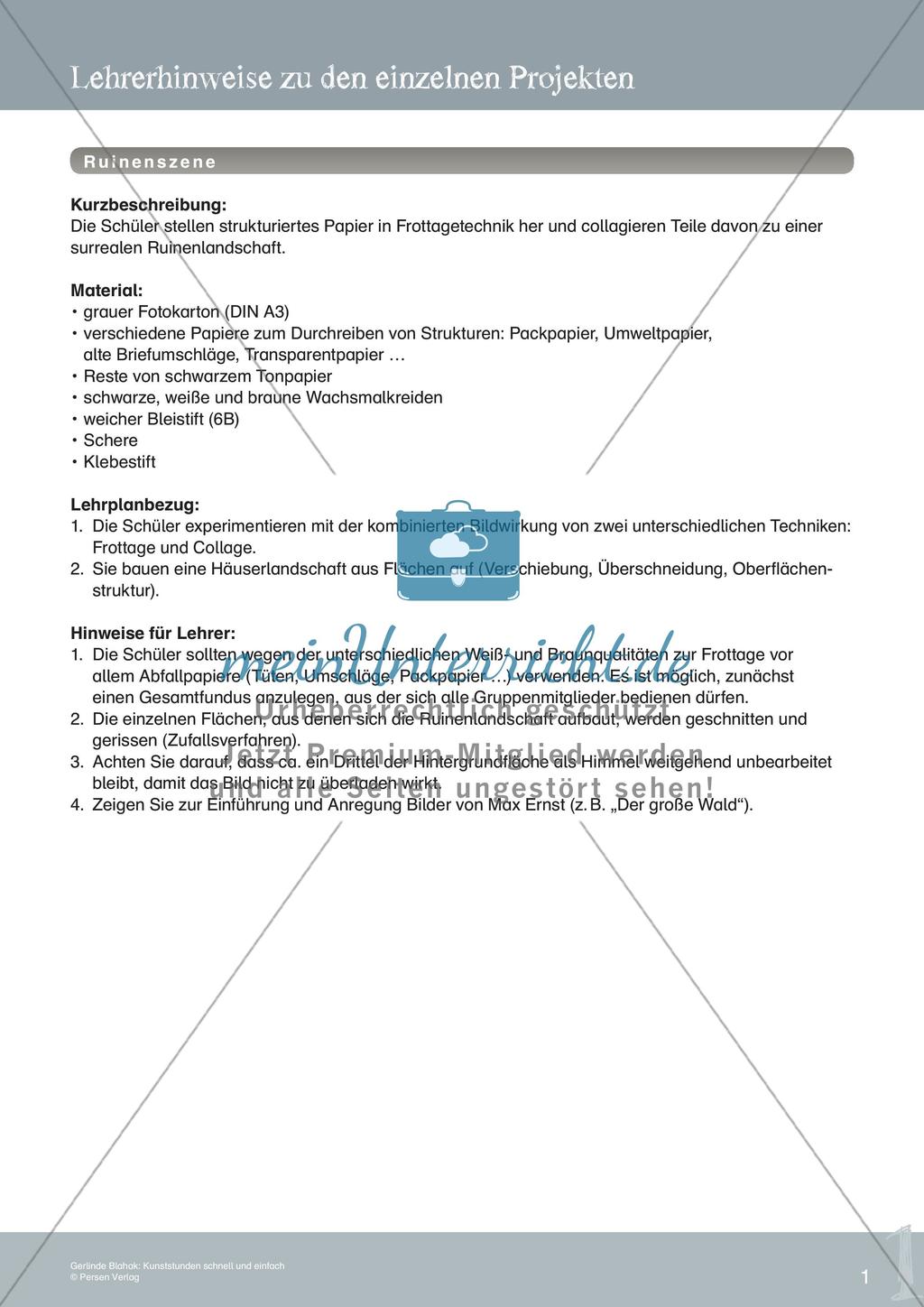 Künstlerische Miniprojekte: Ruinenszene Preview 3