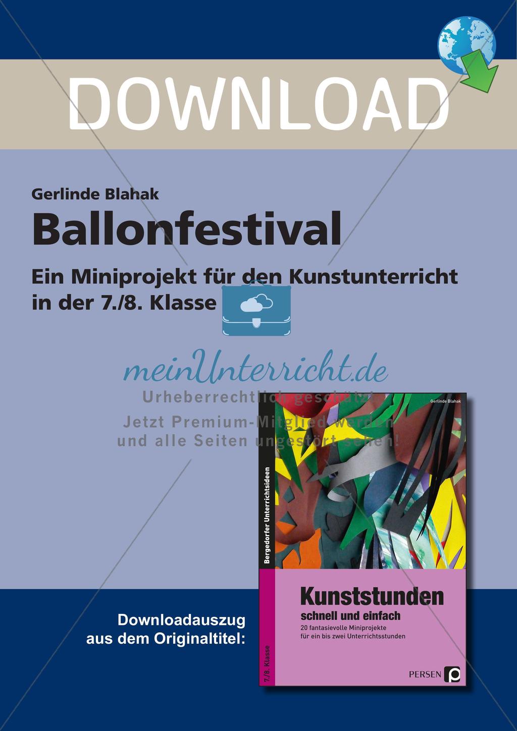 Künstlerische Miniprojekte: Heißluftballons Preview 1