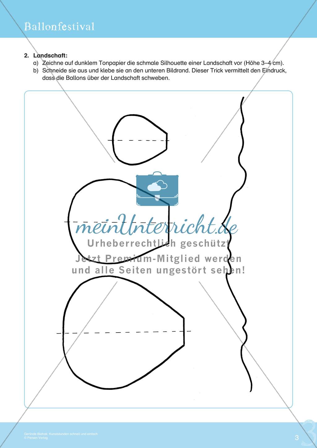 Künstlerische Miniprojekte: Heißluftballons Preview 5
