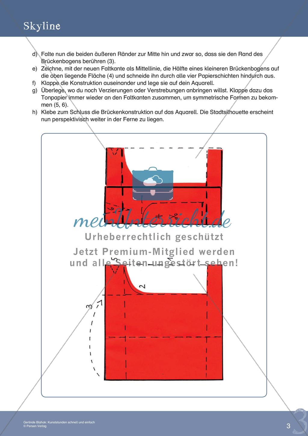 Künstlerische Miniprojekte: Skyline am Wasser Preview 5
