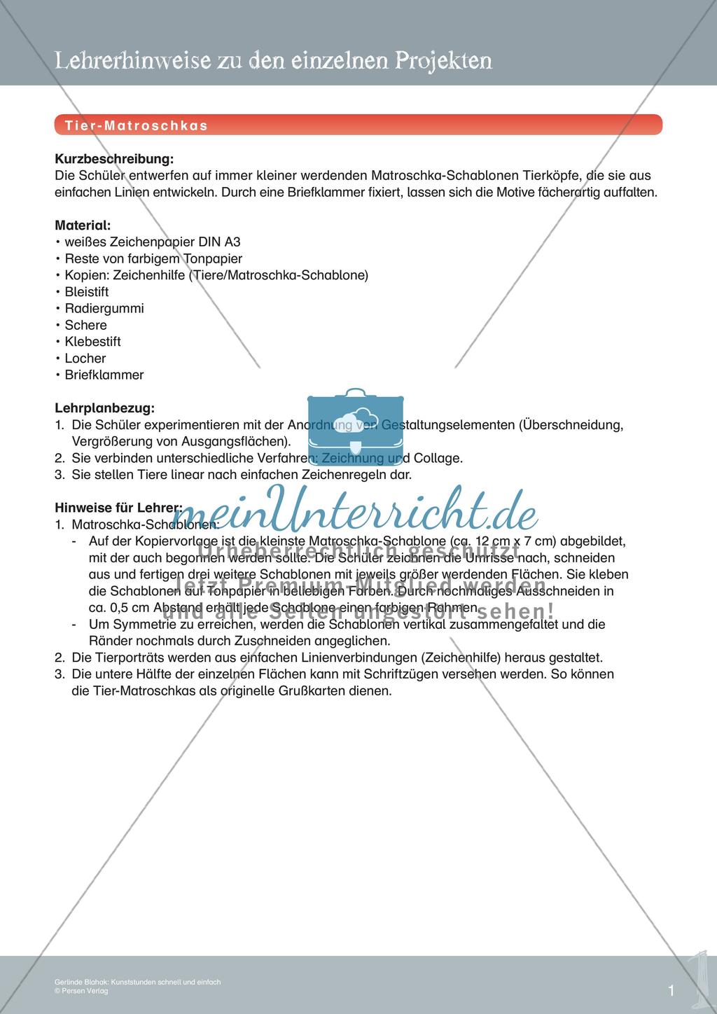 Künstlerische Miniprojekte: Tier-Matroschkas Preview 3