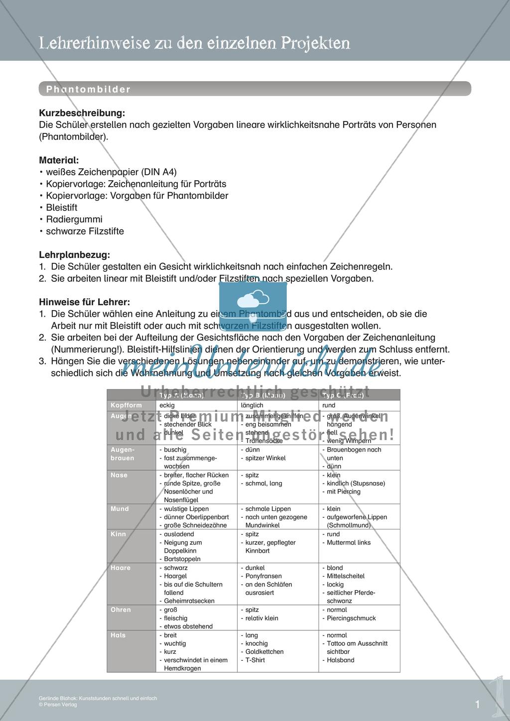 Künstlerische Miniprojekte: Phantombilder Preview 3