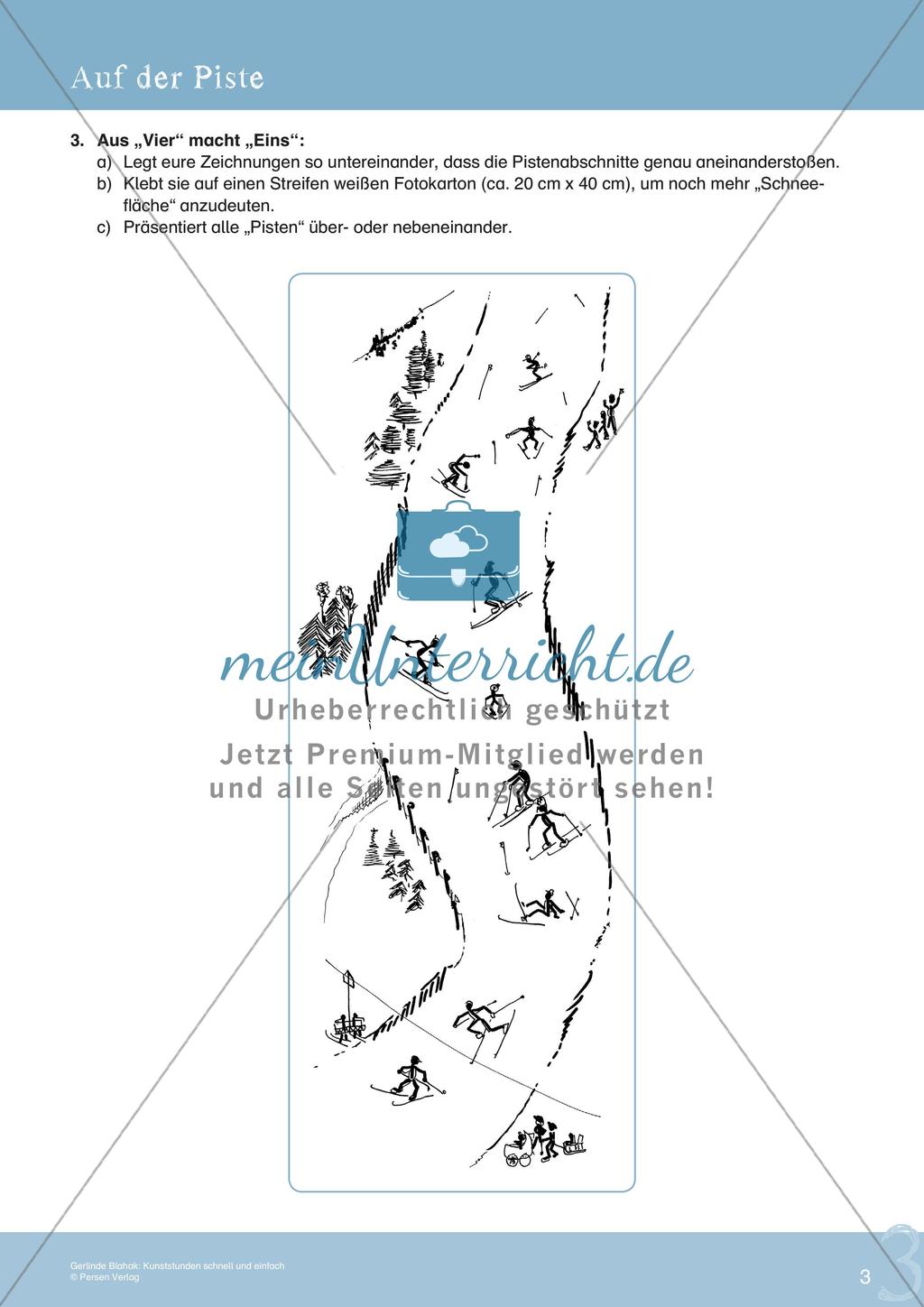 Künstlerische Miniprojekte: Auf der Piste Preview 5