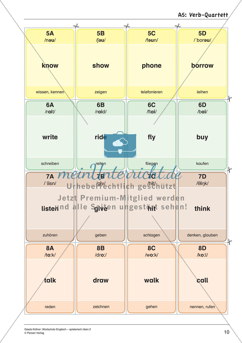 Grammatikspiele: Nomen, Verben und Adjektive Preview 12