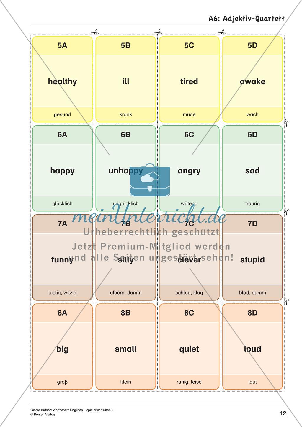 Grammatikspiele: Nomen, Verben und Adjektive Preview 14