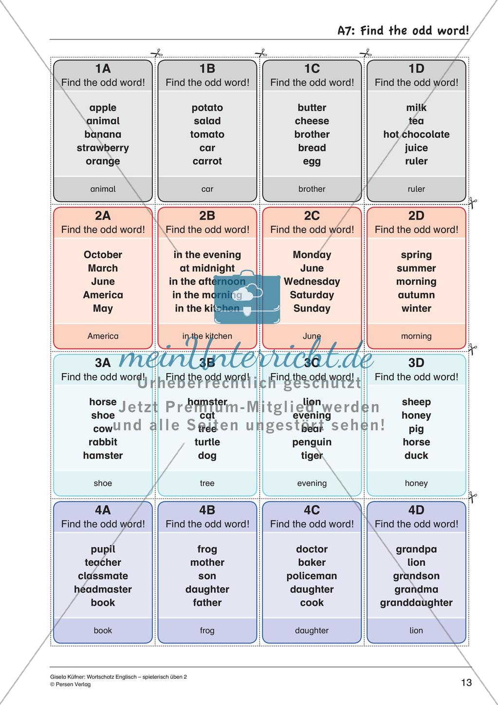 Grammatikspiele: Nomen, Verben und Adjektive Preview 15