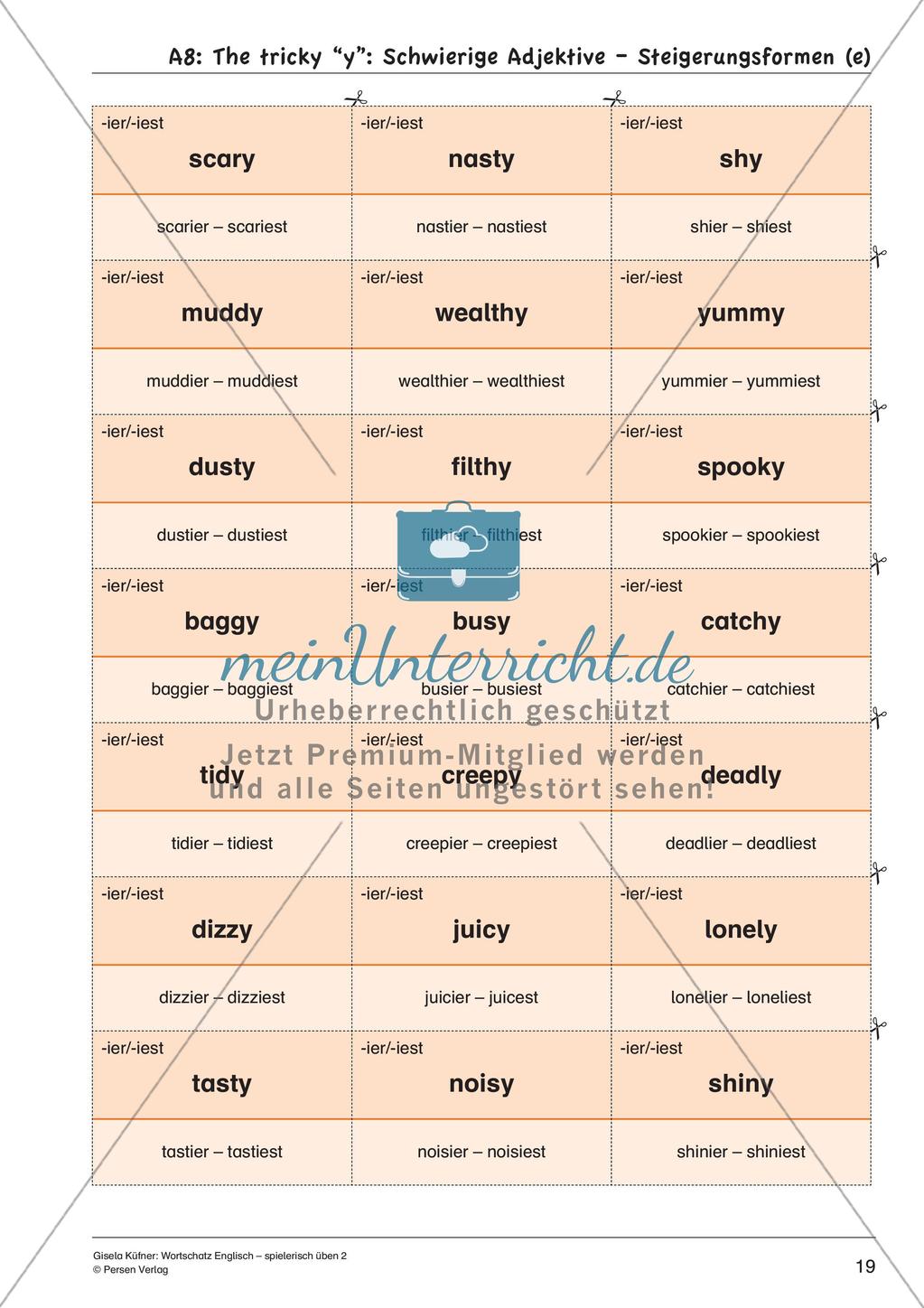 Grammatikspiele: Nomen, Verben und Adjektive Preview 21
