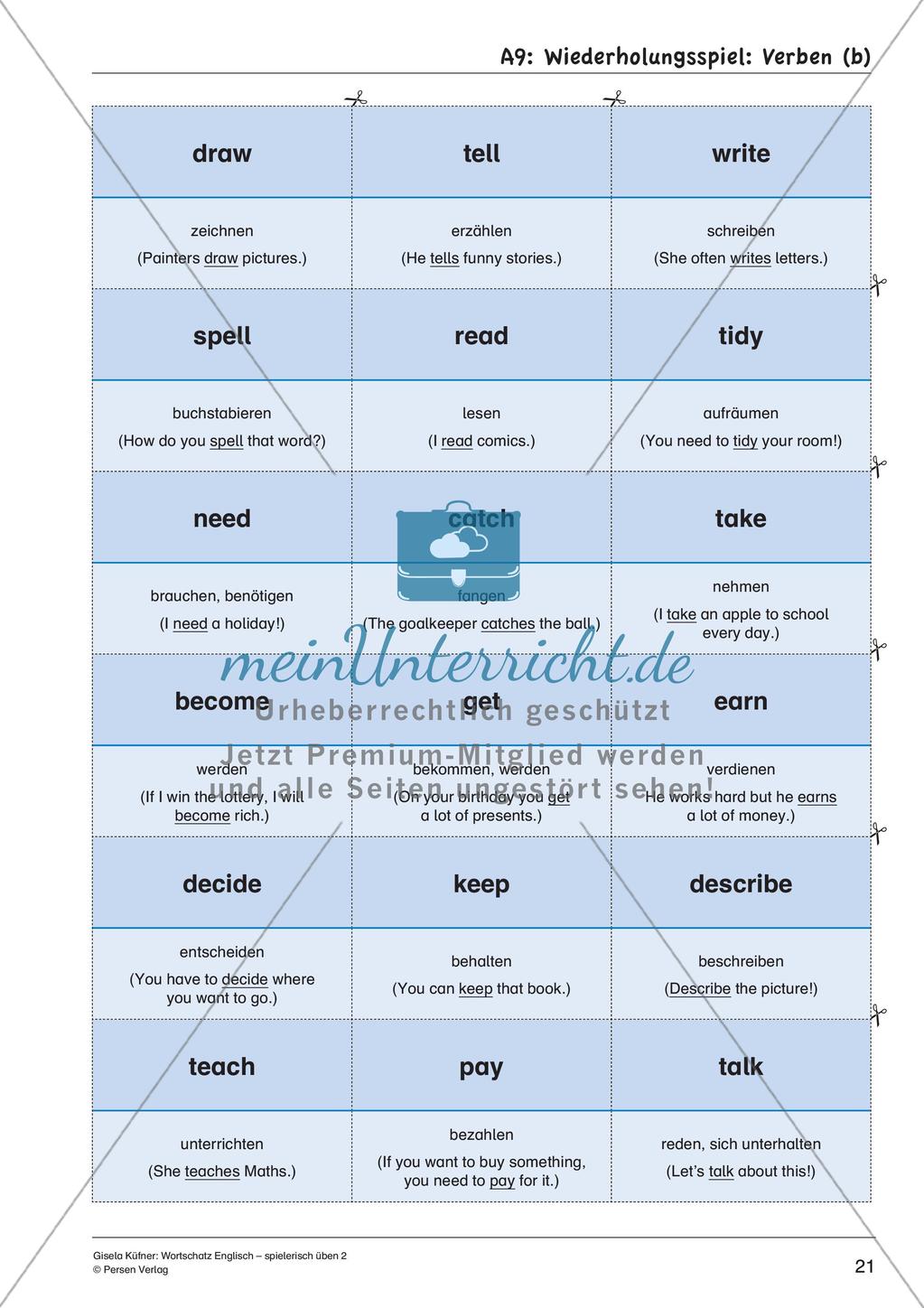 Grammatikspiele: Nomen, Verben und Adjektive Preview 23