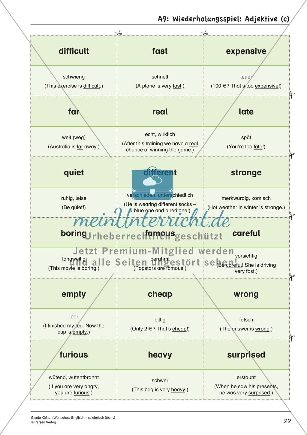 Grammatikspiele: Nomen, Verben und Adjektive Preview 24