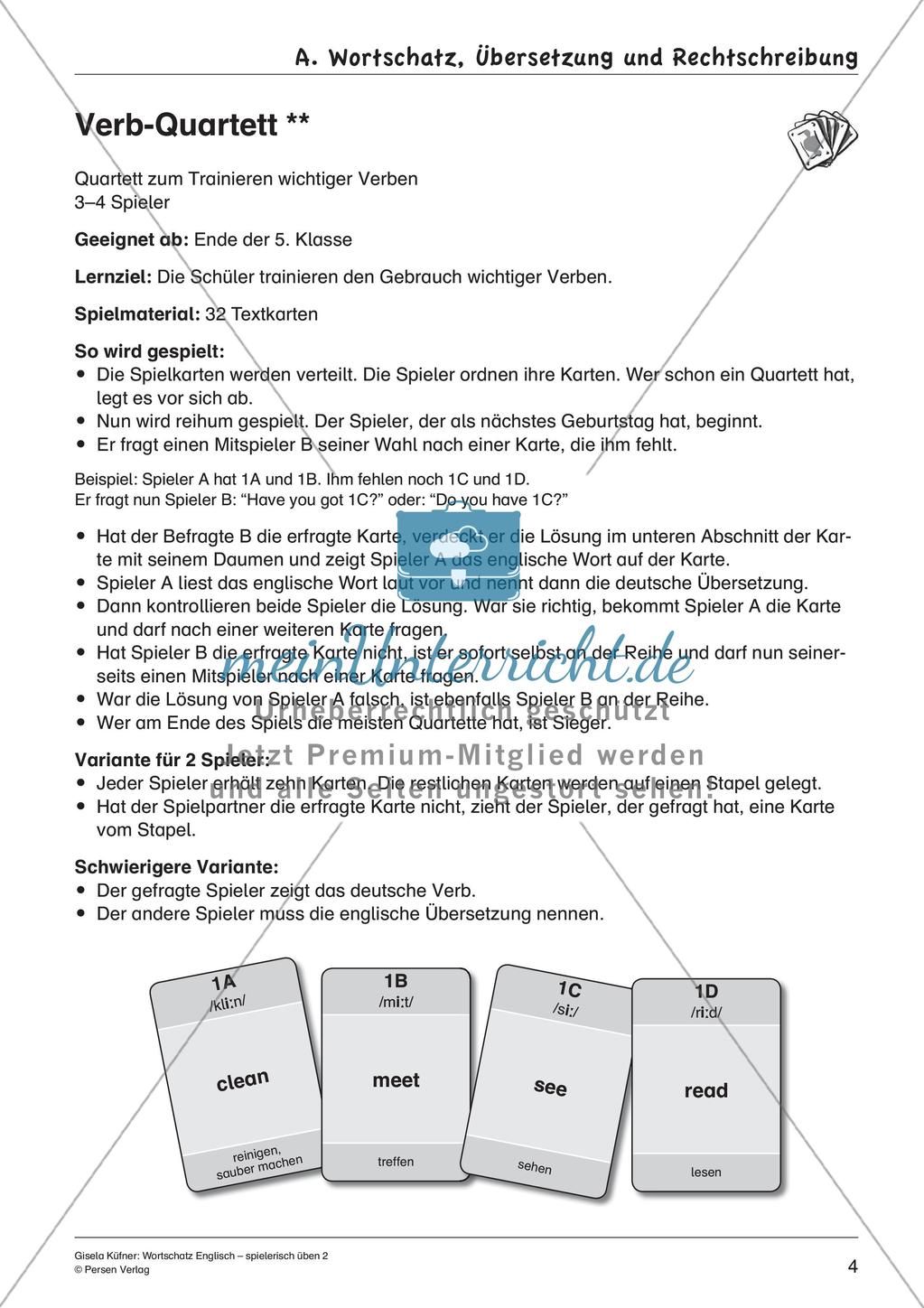 Grammatikspiele: Nomen, Verben und Adjektive Preview 6