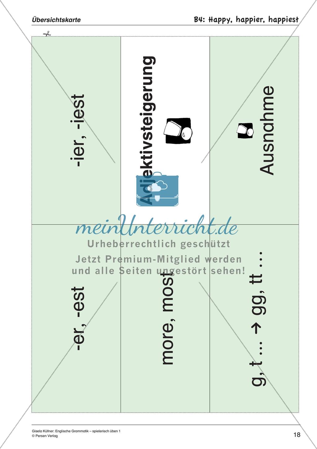 Grammatikspiele: Präpositionen, Pluralbildung, Steigerung, Fragesätze Preview 20