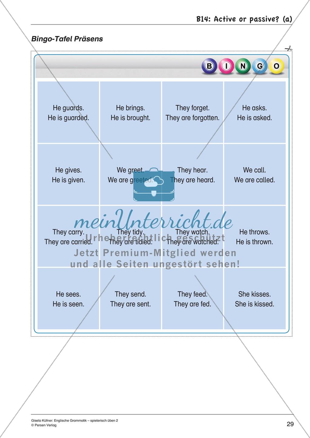 Grammatikspiele: Verben, Präpositionen und Pronomen Preview 31