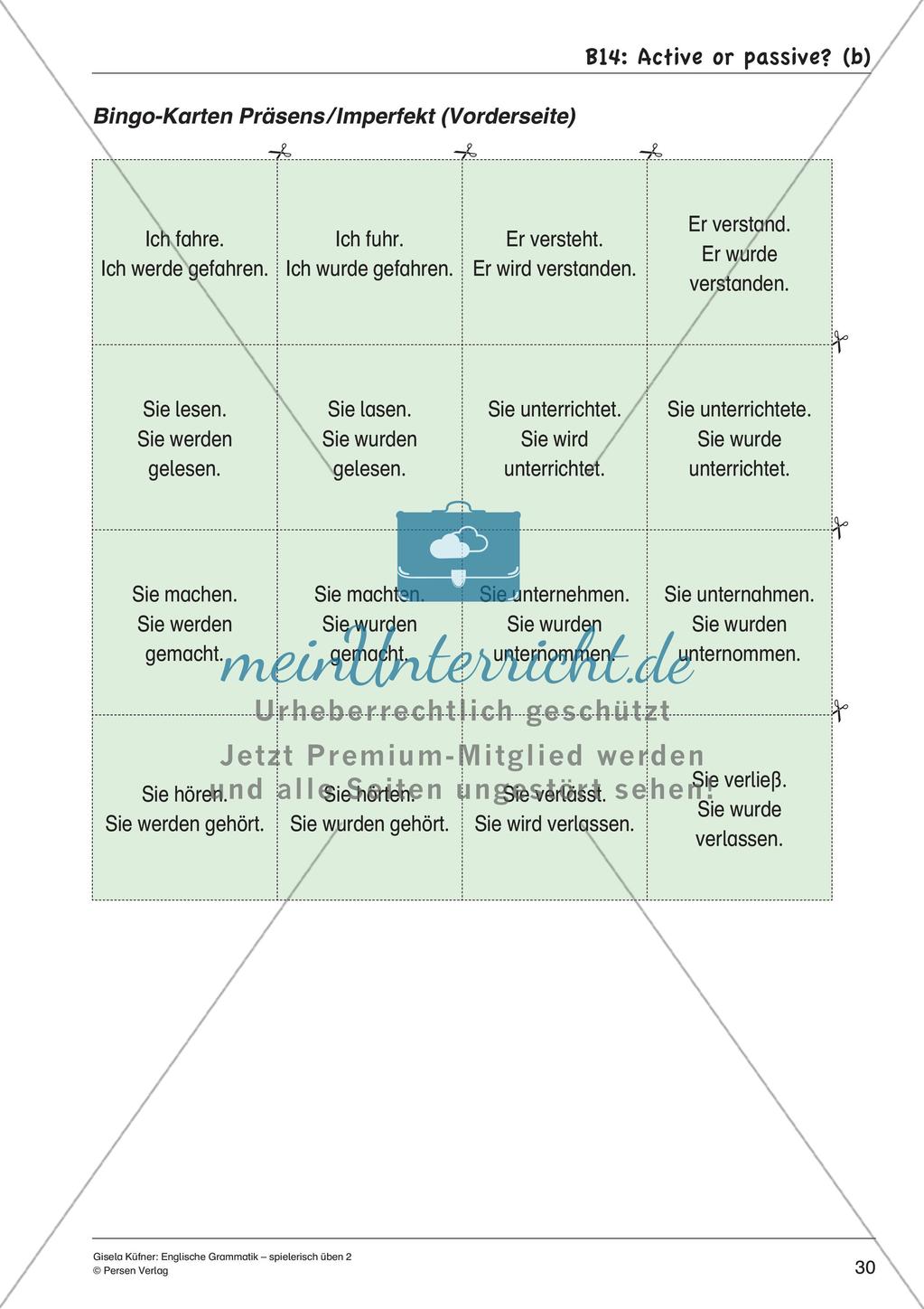 Grammatikspiele: Verben, Präpositionen und Pronomen Preview 32