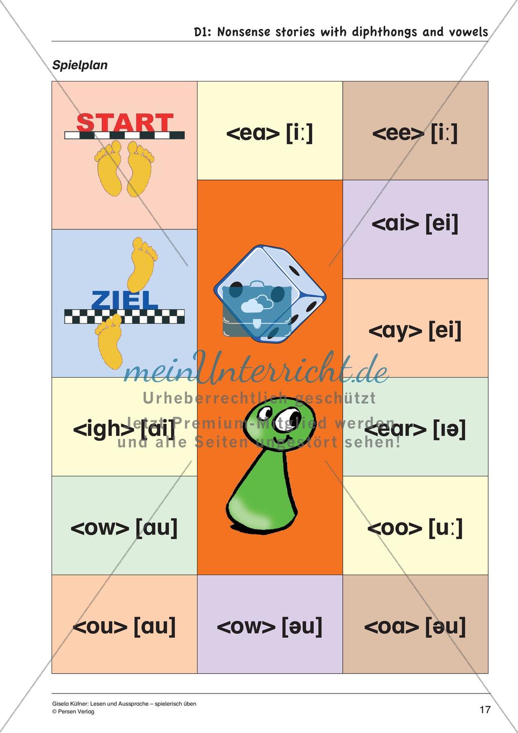Spiele zur Übung von Lesen und Aussprache Preview 19