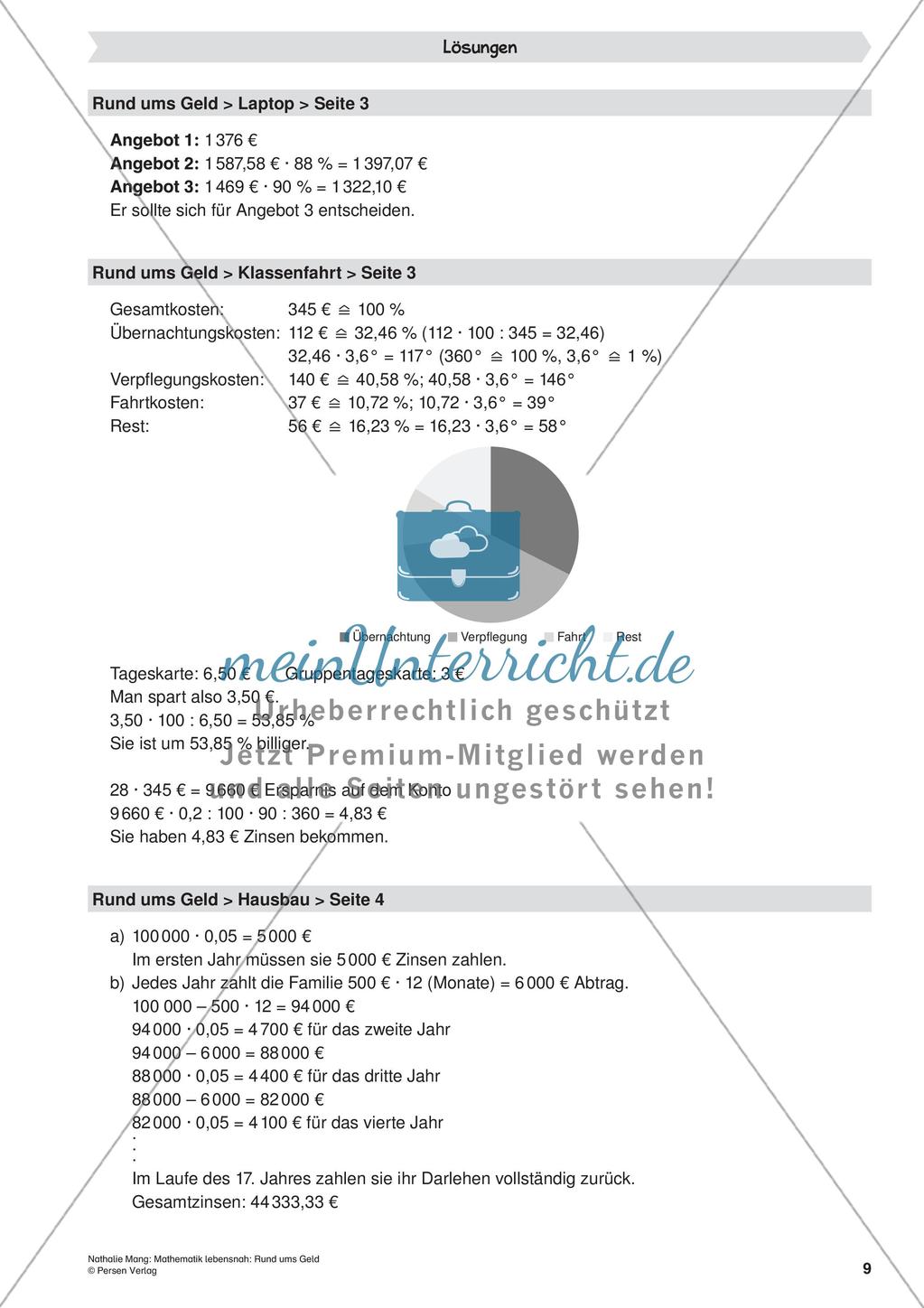 Mathematik lebensnah: Rund ums Geld Preview 11