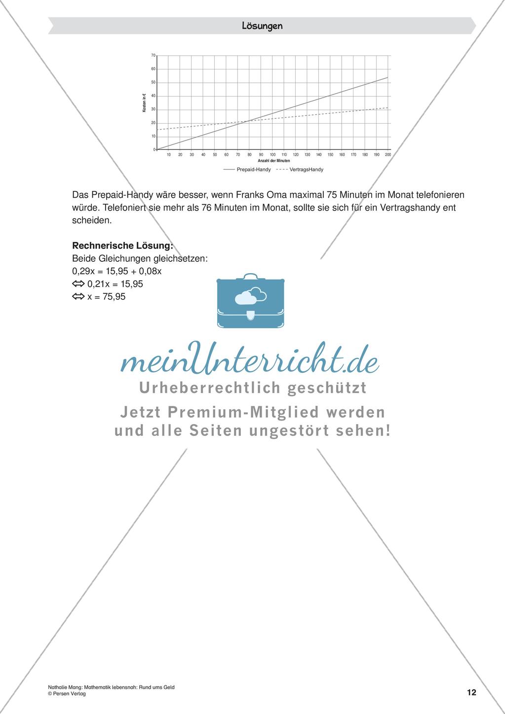 Mathematik lebensnah: Rund ums Geld Preview 14