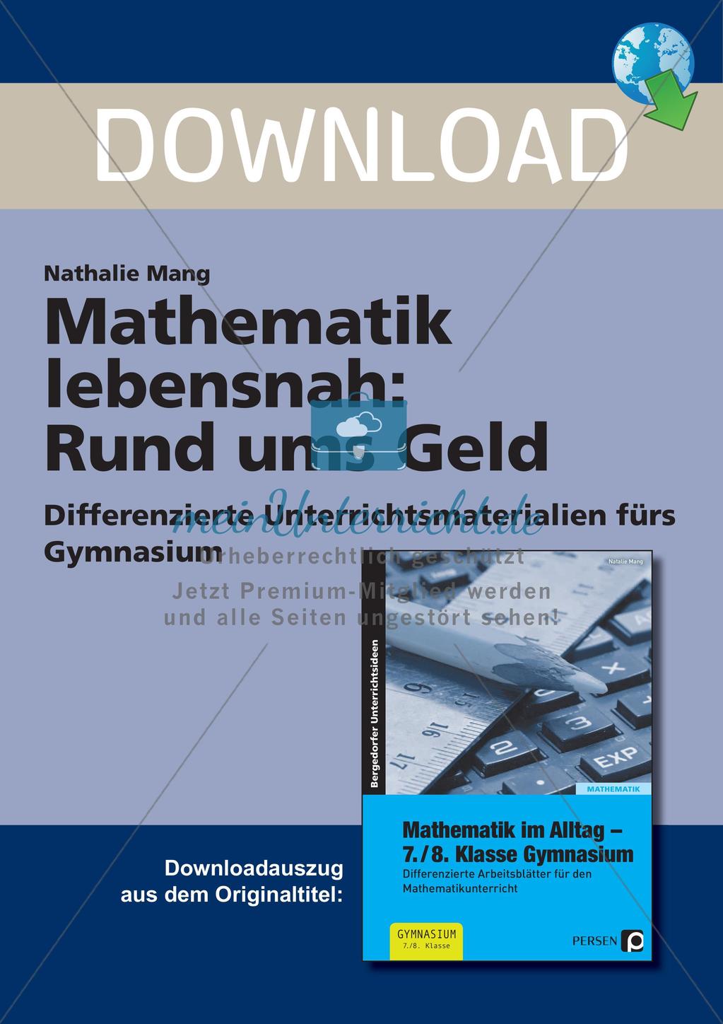 Mathematik lebensnah: Rund ums Geld Preview 1