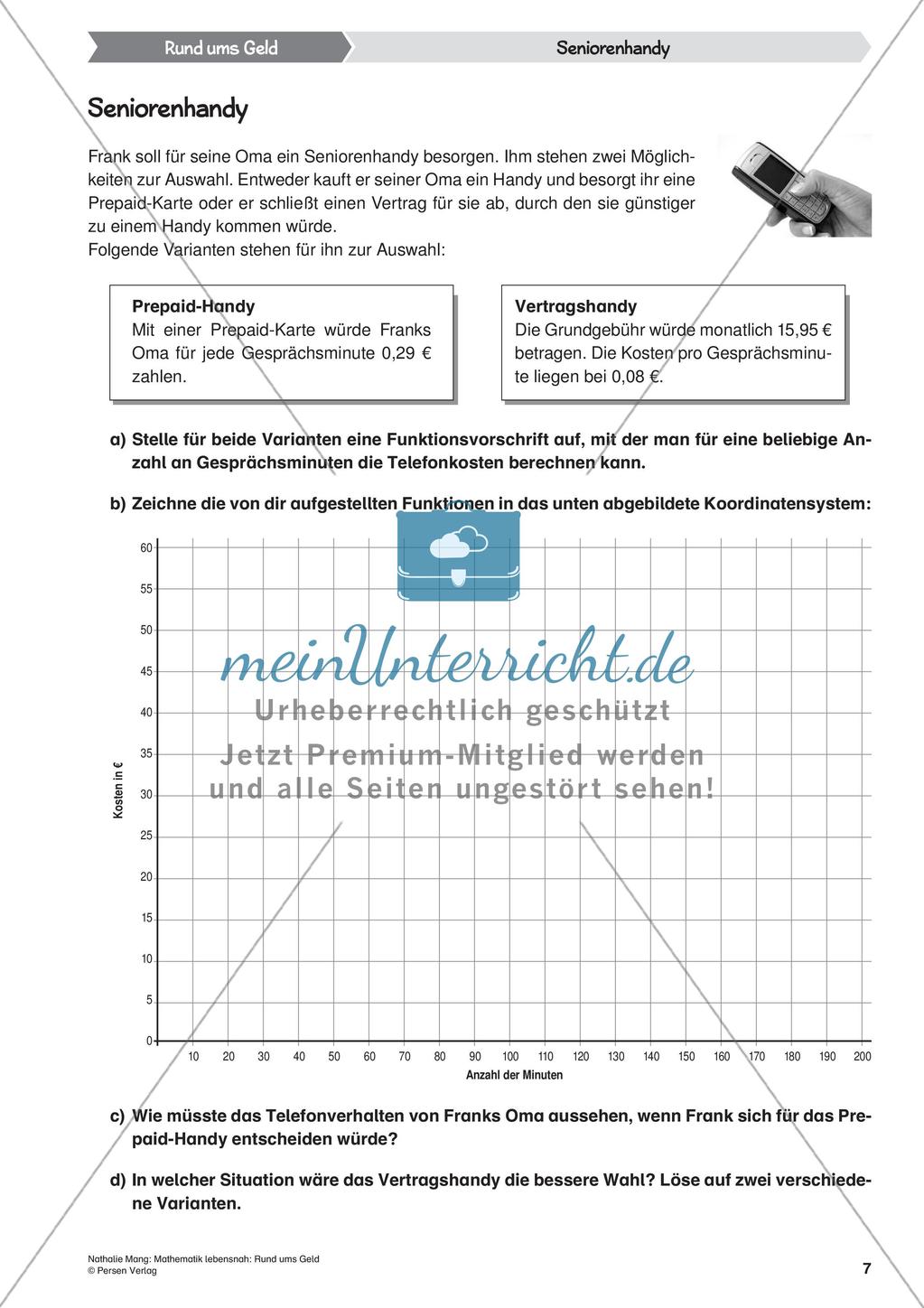 Mathematik lebensnah: Rund ums Geld Preview 9