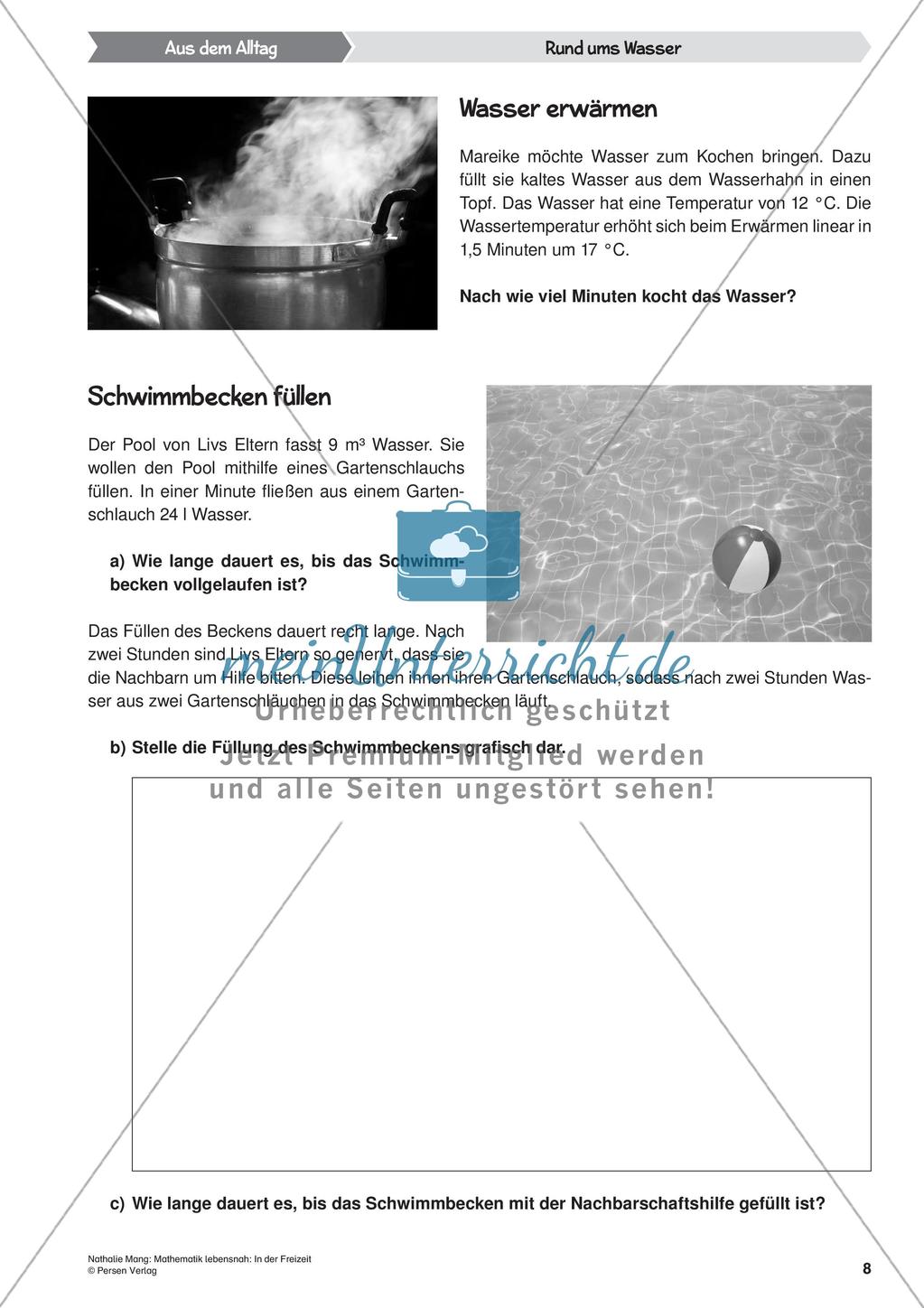 Mathematik lebensnah: In der Freizeit Preview 10