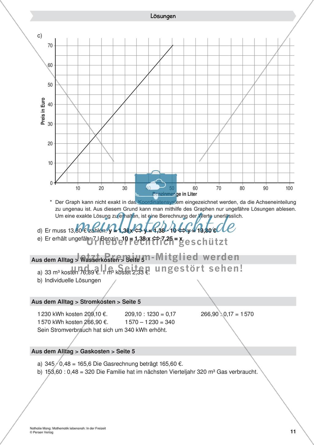 Mathematik lebensnah: In der Freizeit Preview 13