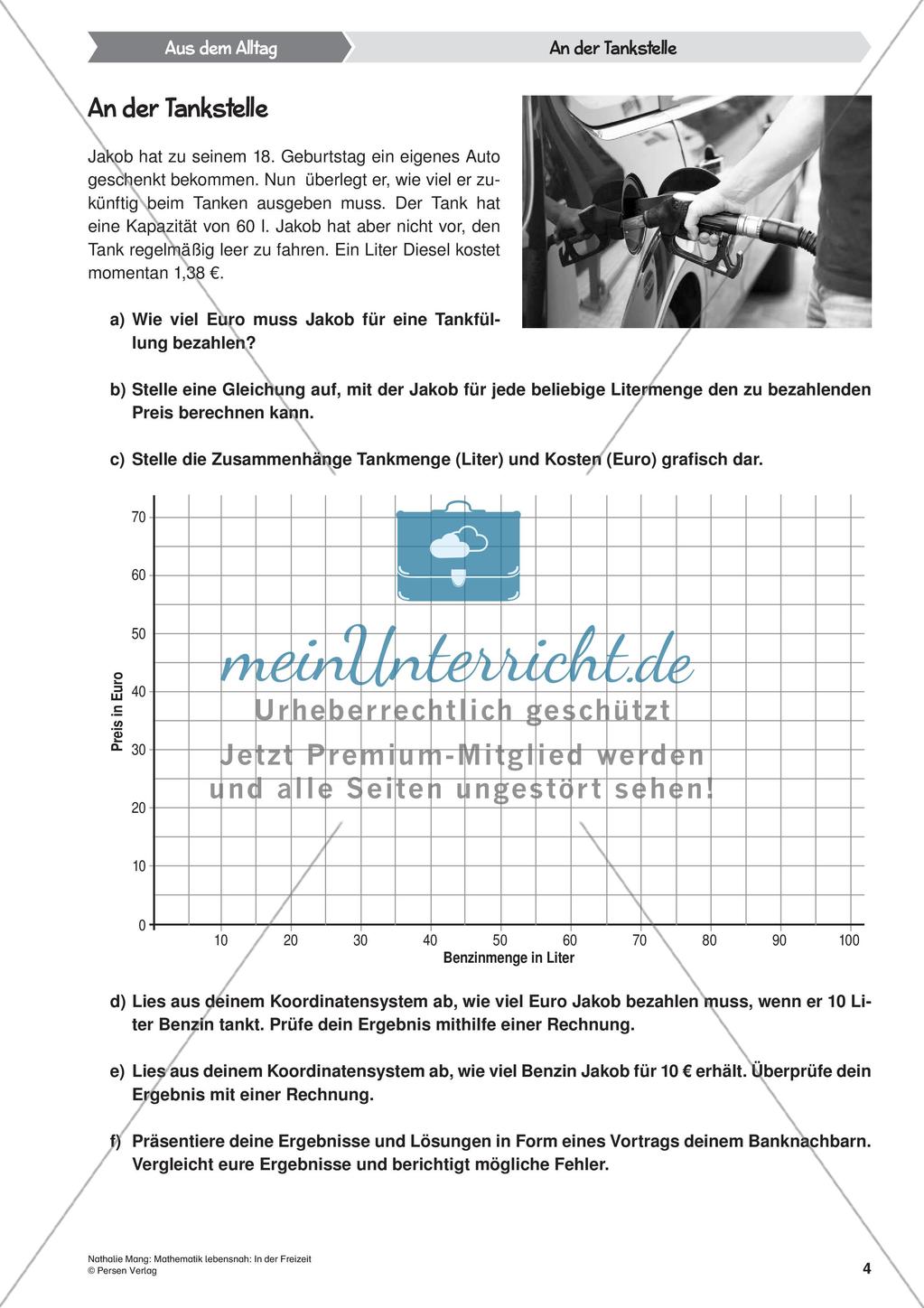 Mathematik lebensnah: In der Freizeit Preview 6