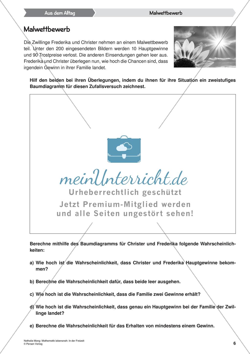 Mathematik lebensnah: In der Freizeit Preview 8