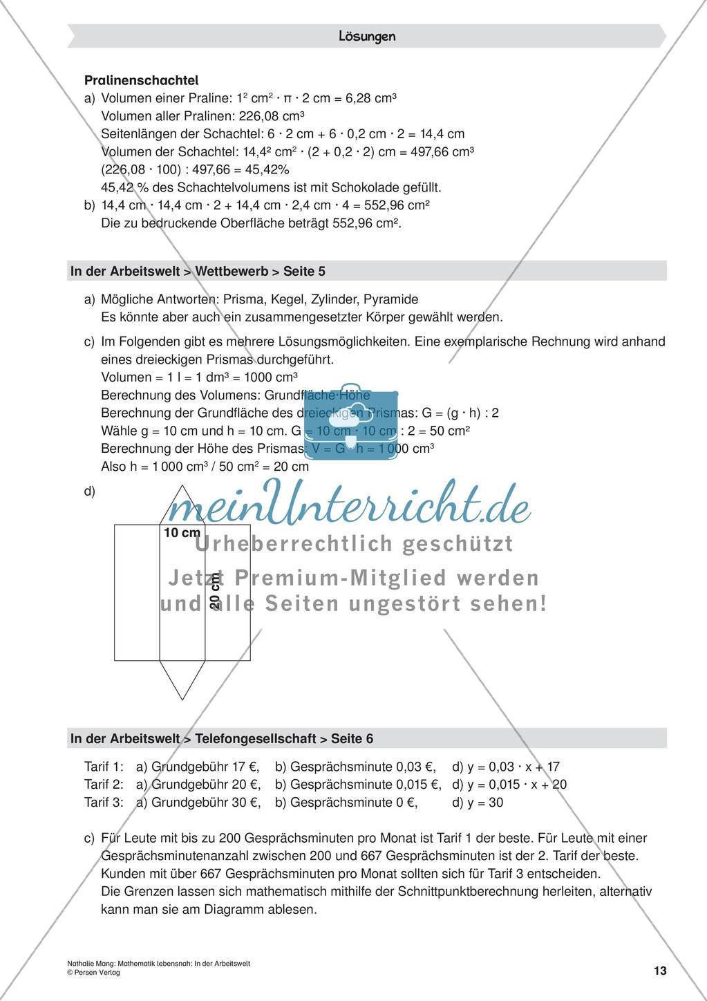 Mathematik lebensnah: In der Arbeitswelt Preview 15