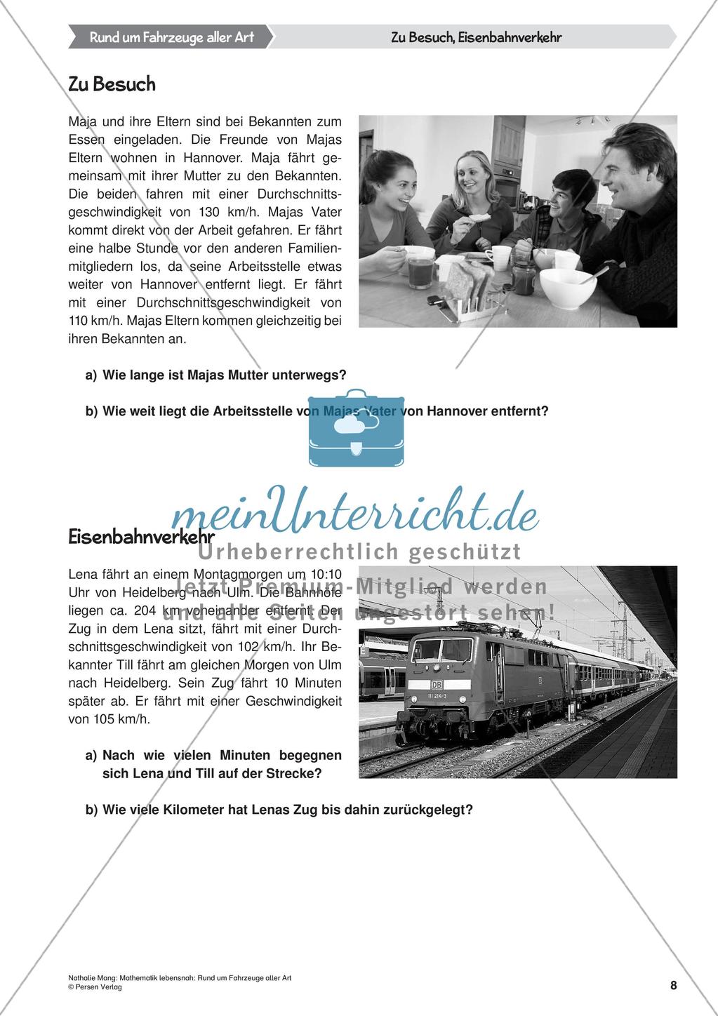 Mathematik lebensnah: Fahrzeuge Preview 10