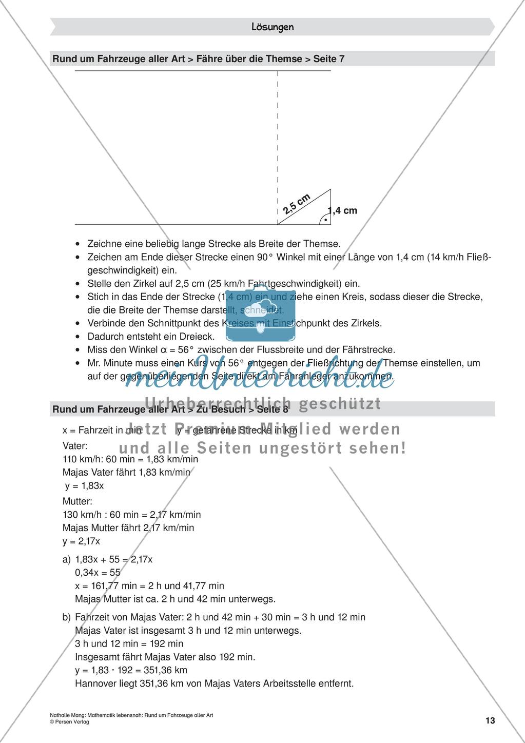 Mathematik lebensnah: Fahrzeuge Preview 15